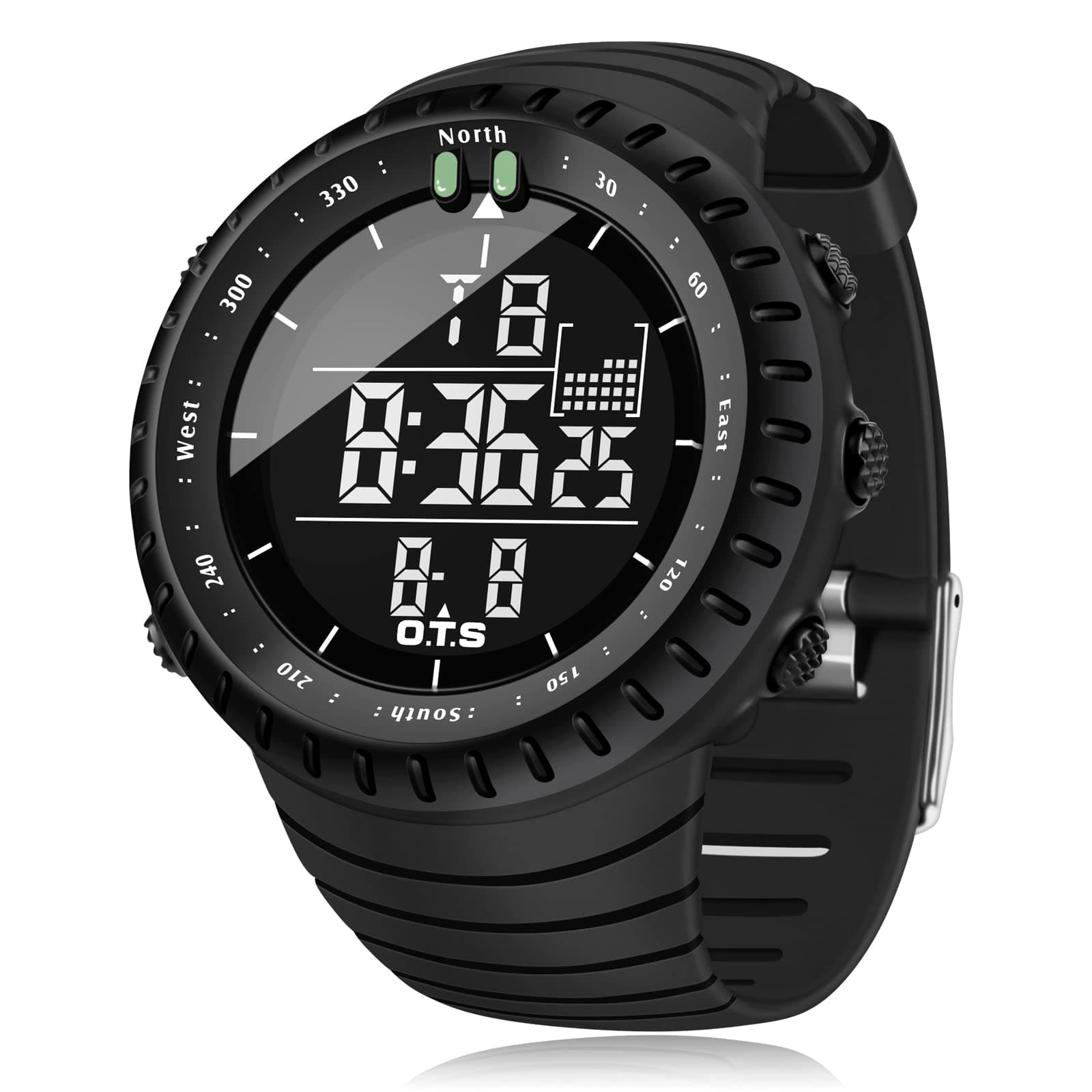 PALADA Men's Digital Sports Watch Waterproof Tactical Watch with LED Backlight Watches for Men