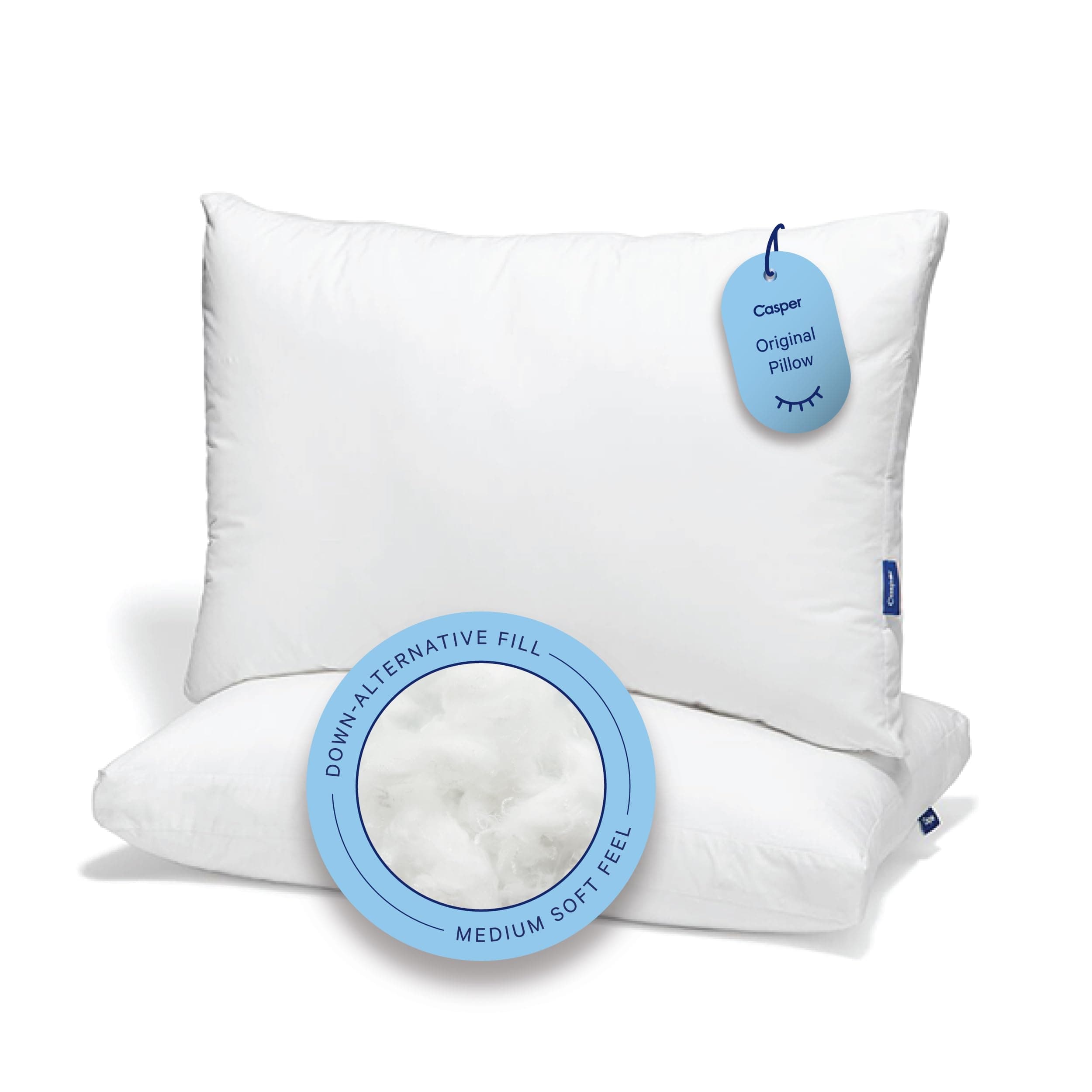 Casper Sleep Pillow for Sleeping, King, White