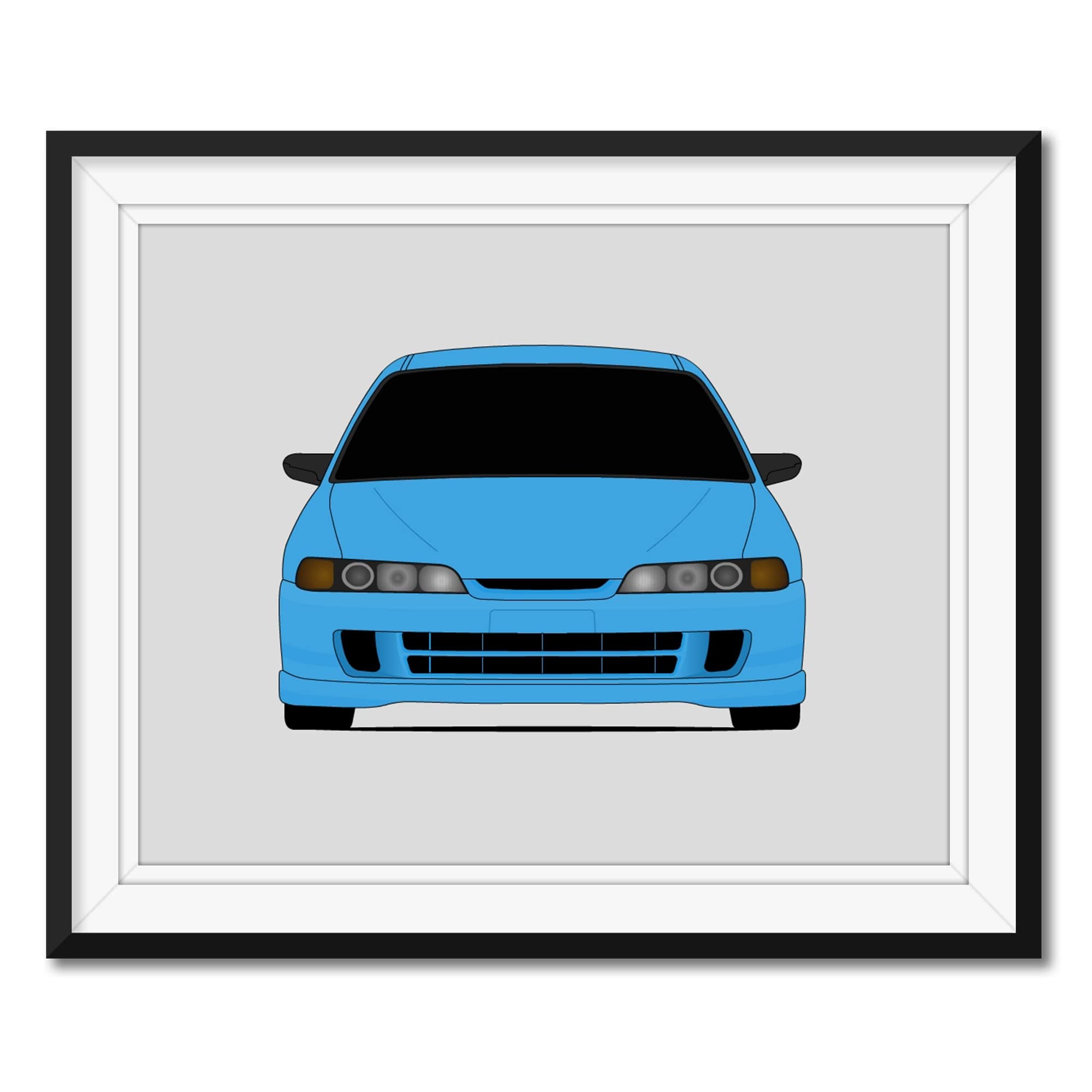 Acura Integra JDM Fast and Furious DC2 (1995-2001) 3rd Generation Inspired Poster Print Wall Art Decor Handmade Mia (Unframed)