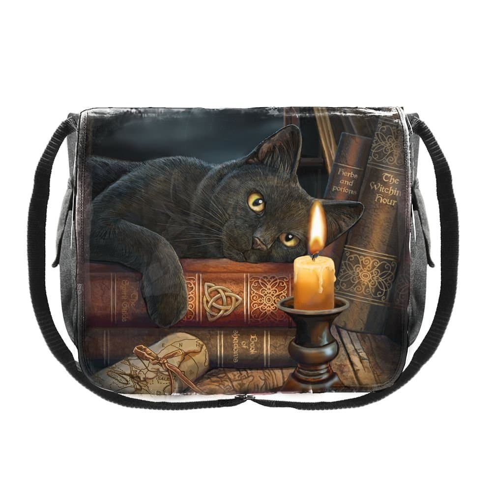 Nemesis Now Witching Hour Messenger Bag Unisex Umhängetasche Multicolor Gothic, Katzen