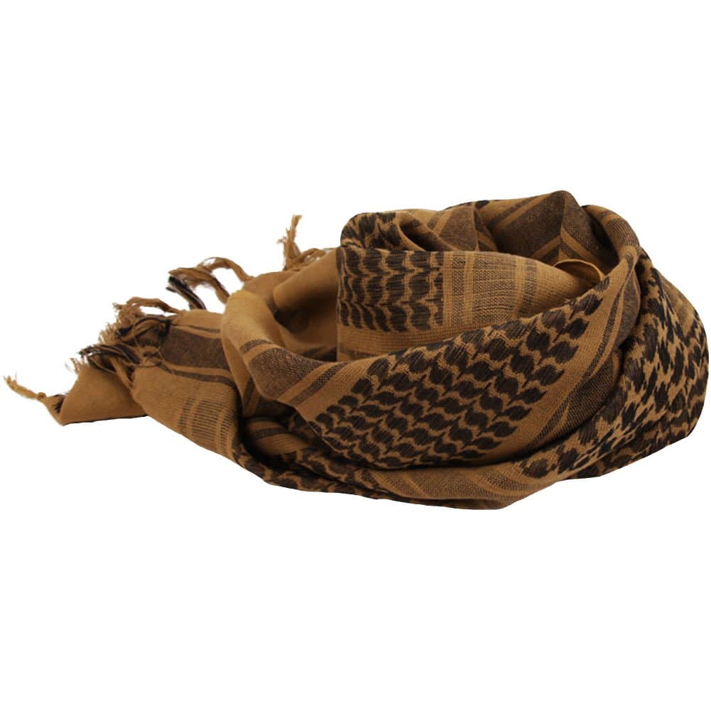 Unisex Arab 100% Cotton Square Neck Shemagh Keffiyeh Palestine Shawl Scarf Wrap