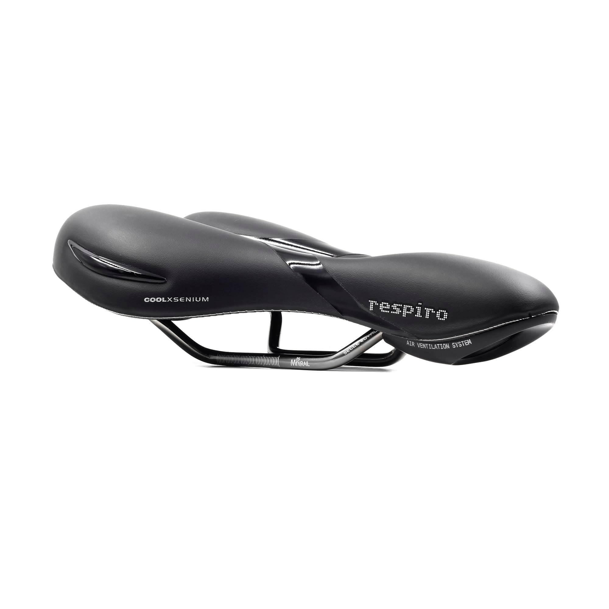Selle Royal Men's Respiro Moderate Soft Saddle-Black, 27.7 x 18.2 cm