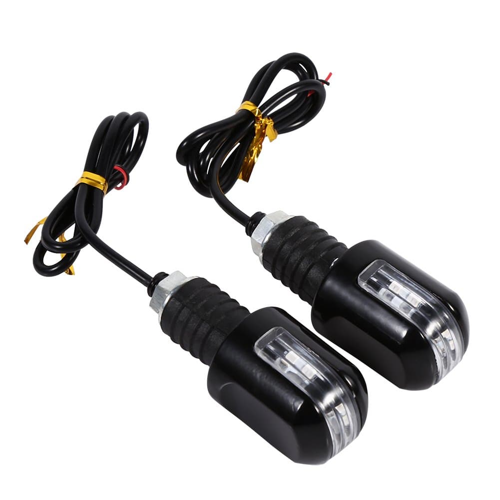 VGEBY Turn Signal Indicator, Motorcycle Turn Signal Light Waterproof LED 12V Lamp Amber (1 Pair)