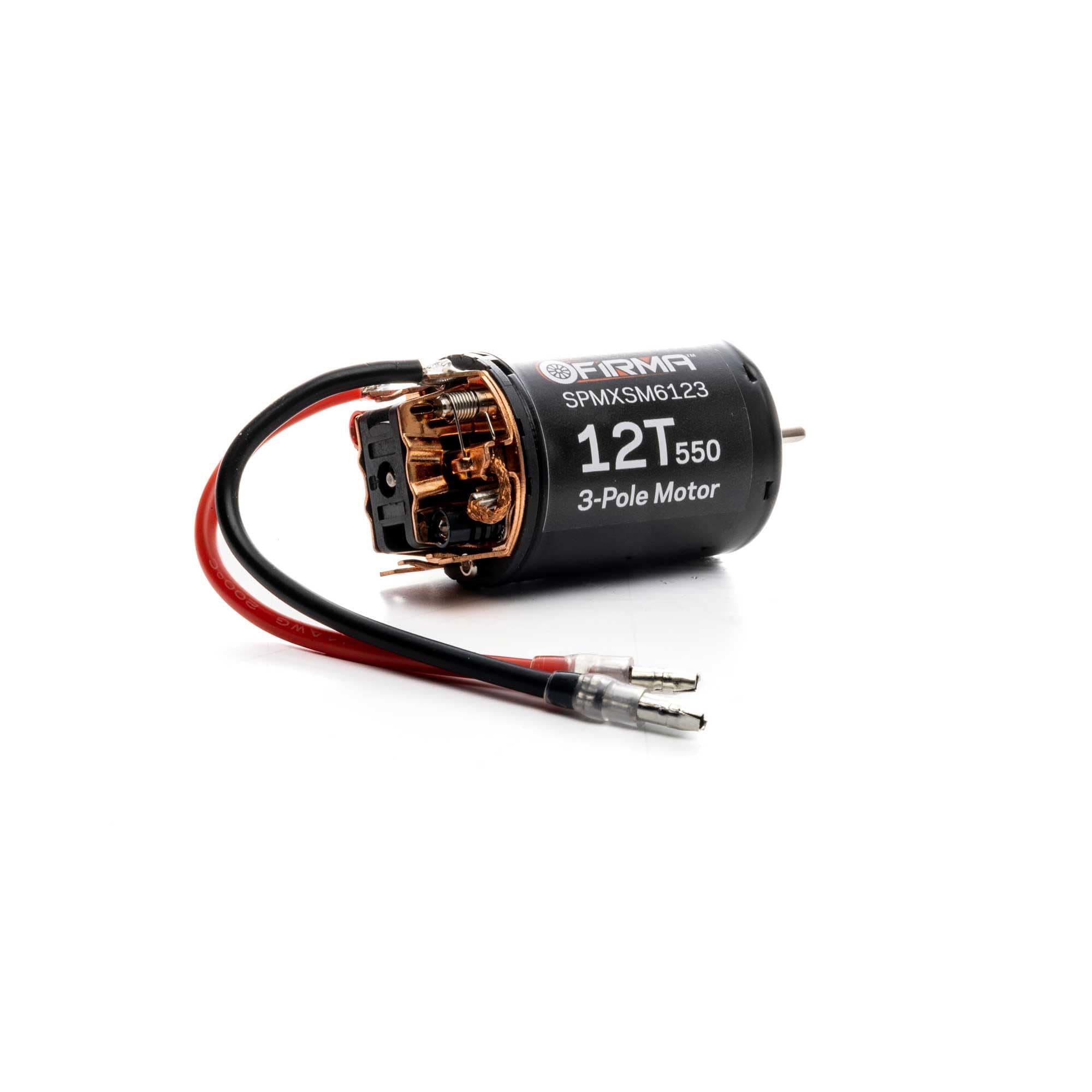 Spektrum Smart Firma 12T Rebuildable 550 3 Pole Brushed Motor, SPMXSM6123