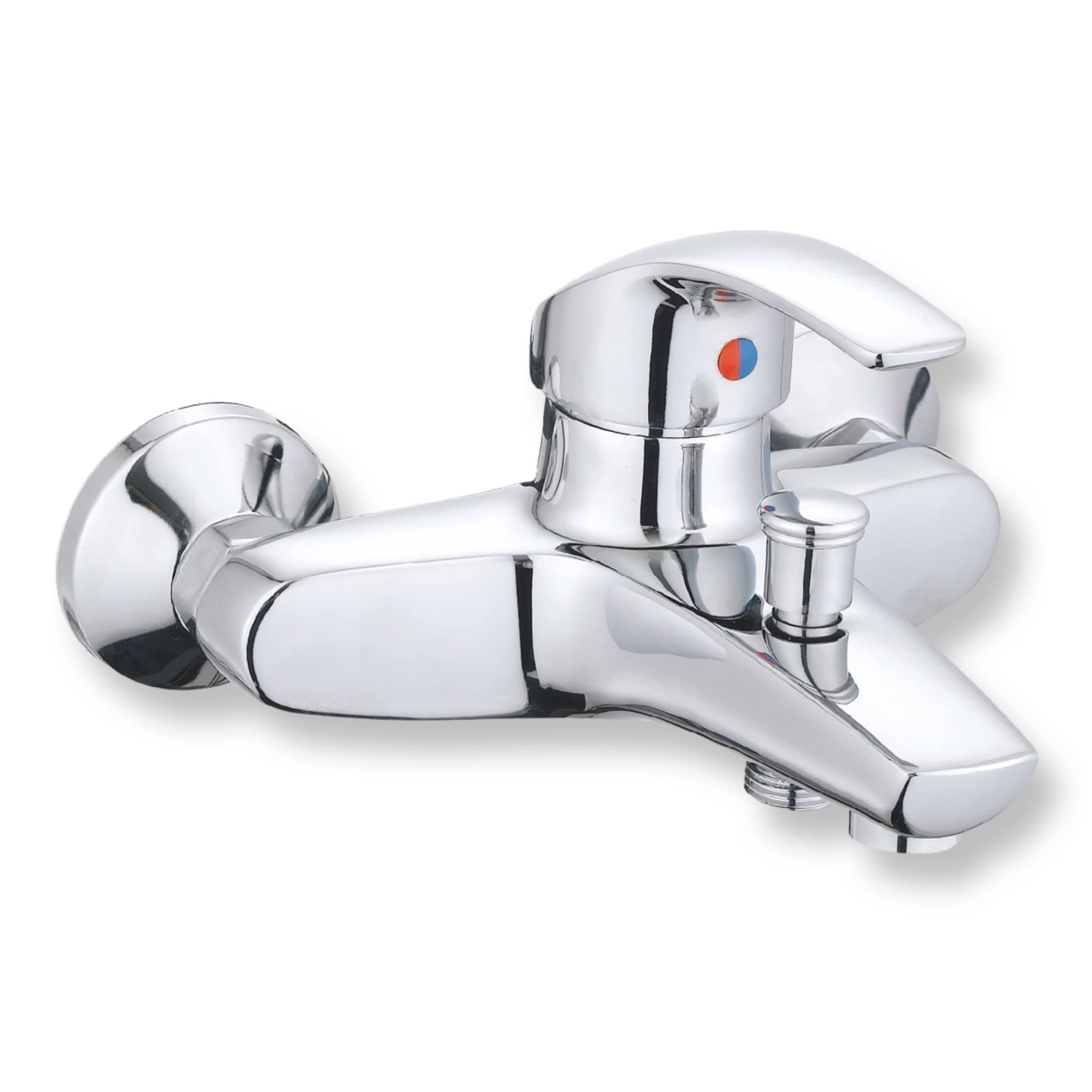 VALDENO™ Shower Mixer Stella, Single Lever, Hot & Cold Mixer, Bathtub Faucet, Shower Tap, Elegant Design, Heavy Brass Body, Lustrous Chrome Finish