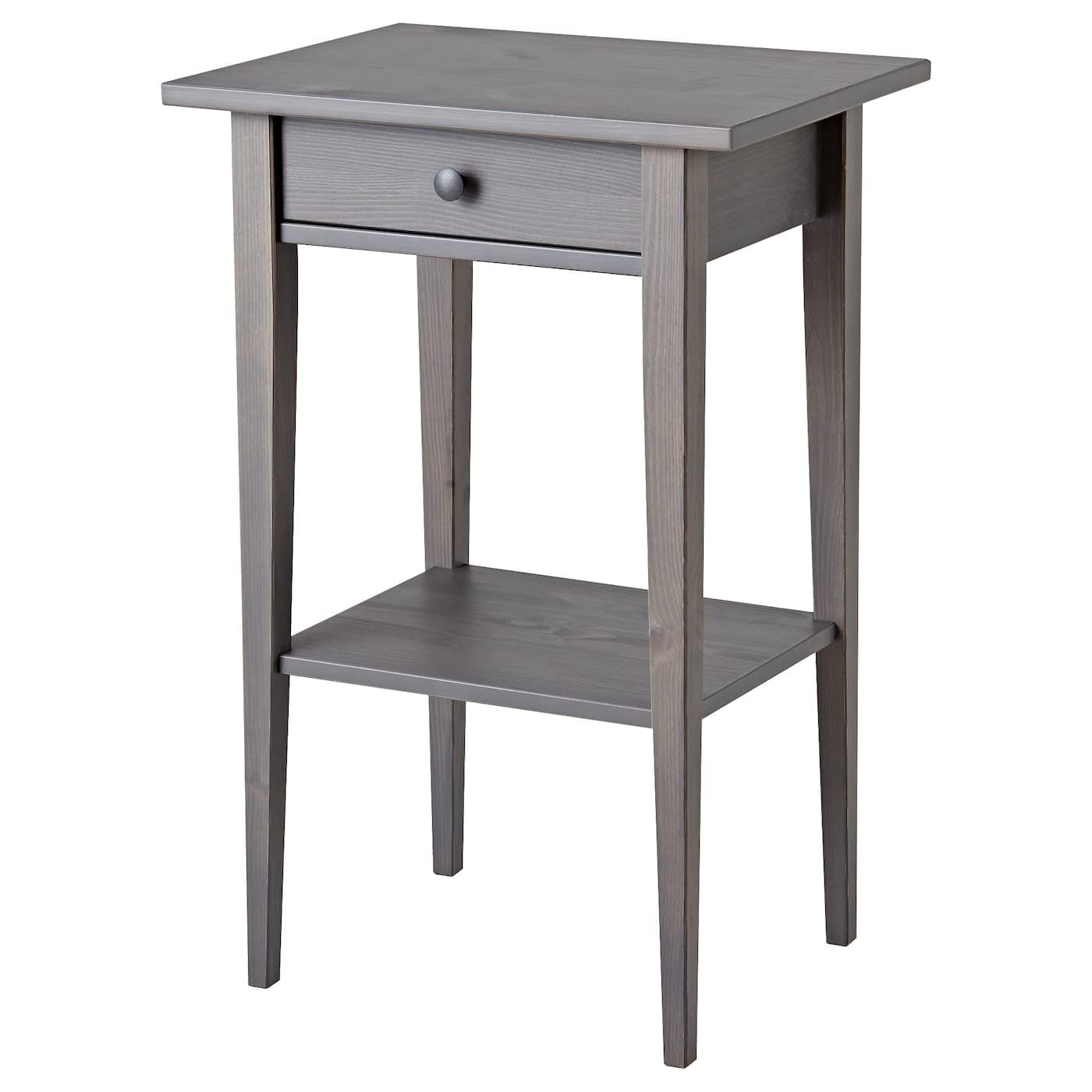 IkeaHemnes Nightstand Gray Dark Gray Stained 003.817.35 Size 18 1/8x13 3/4"