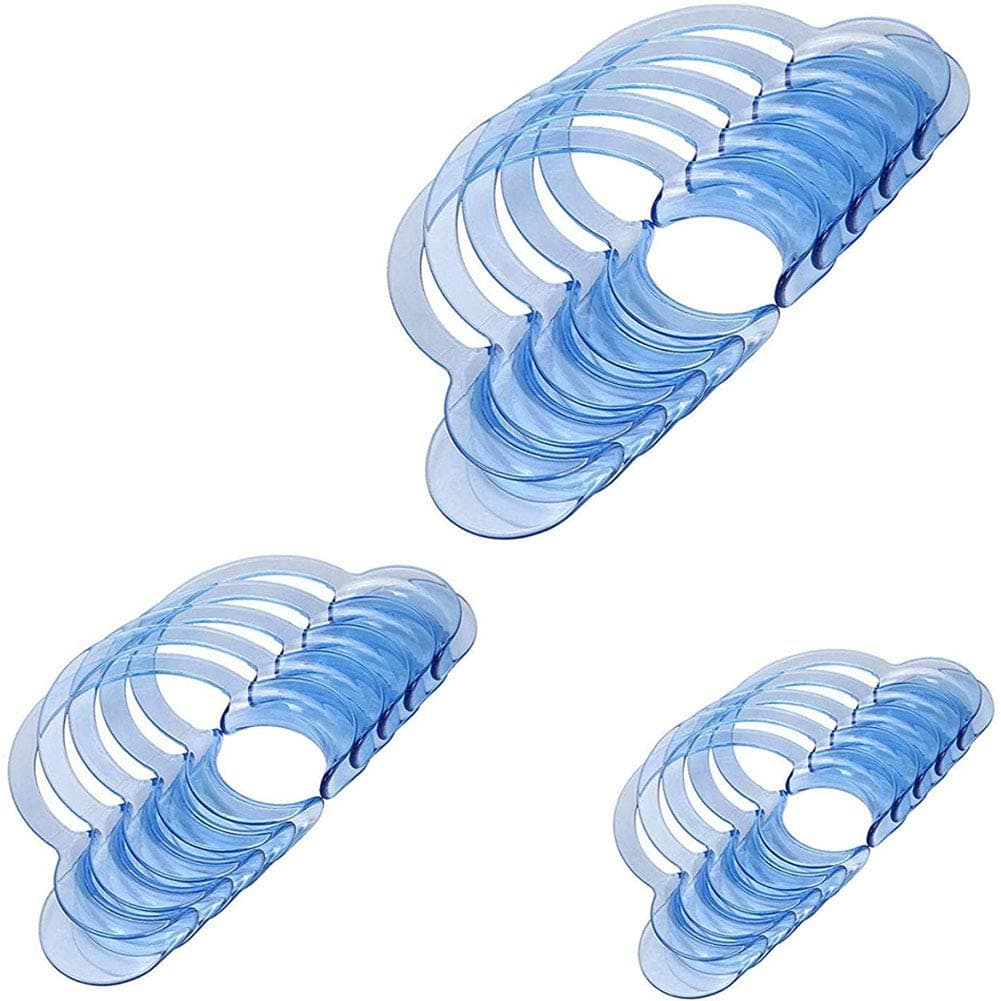 Zonfer 15 Pack Multi-size Dental Cheek Retractor C-shape Teeth Whitening Intraoral Lip Mouth Opener Kids Adults Mouth Tool()