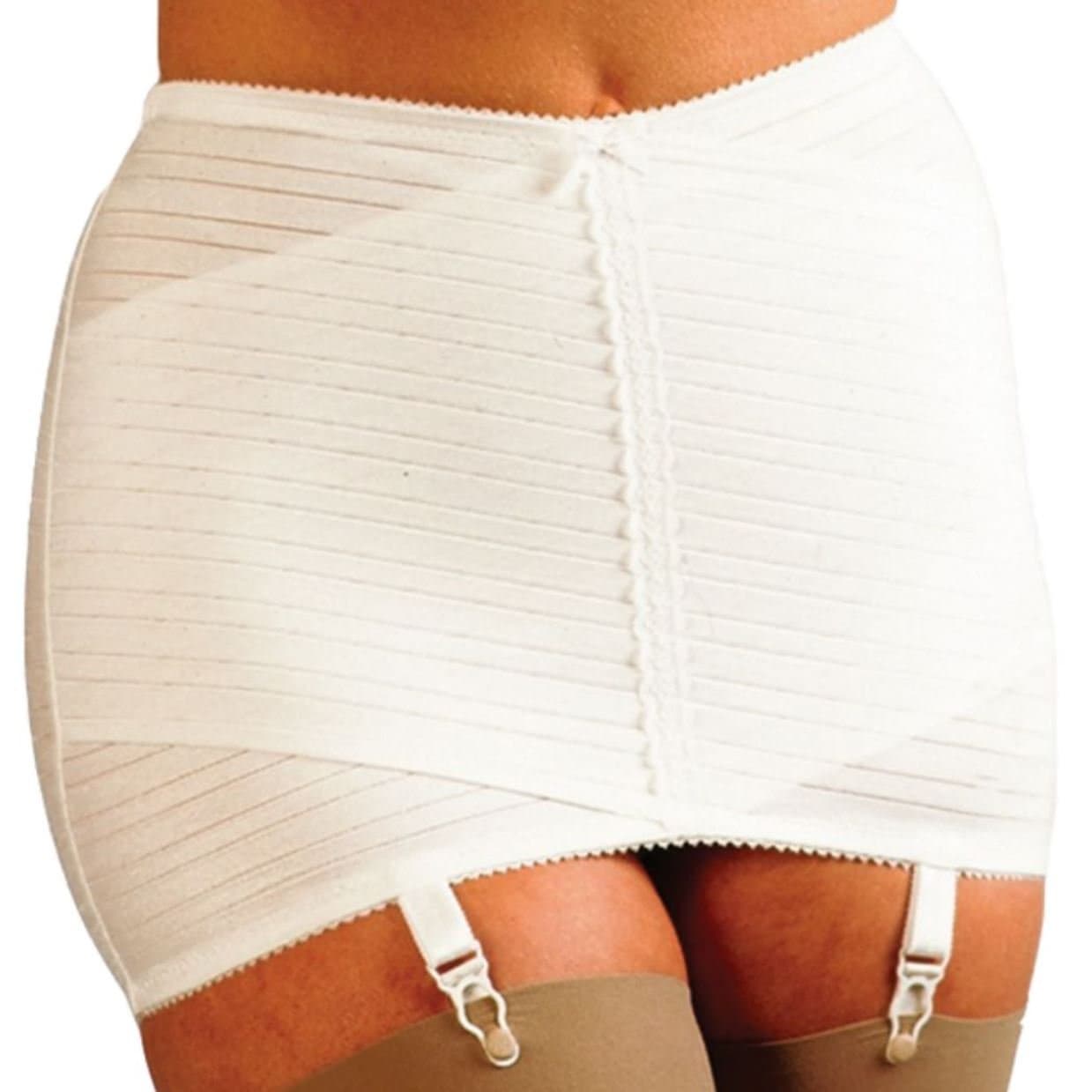Silhouette LingerieOpen Girdle Shapewear with Garters (XN1) (1) 25/26’’ (63cm / 66cm), White