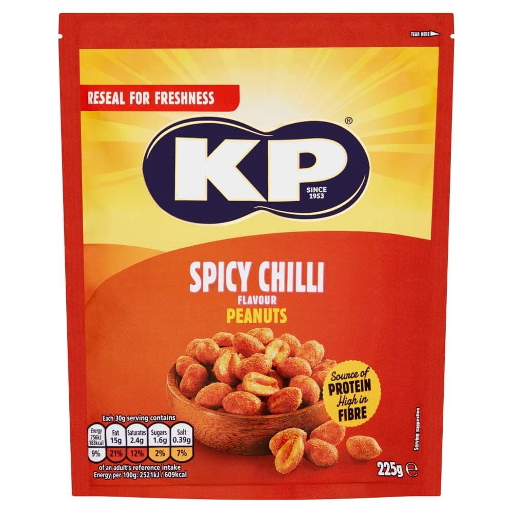 Spicy Chilli Peanuts, 225g