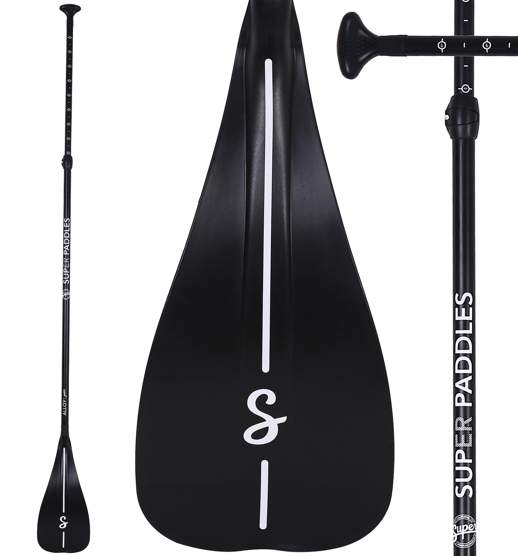 SUP Paddle - Carbon Fiber & Fiberglass Paddles - 3 Piece Adjustable Paddle Board Paddles w/Carbon Fiber or Fiberglass Performance Blades - Carbon, Fiberglass, or Aluminum Shaft Stand-Up Paddles