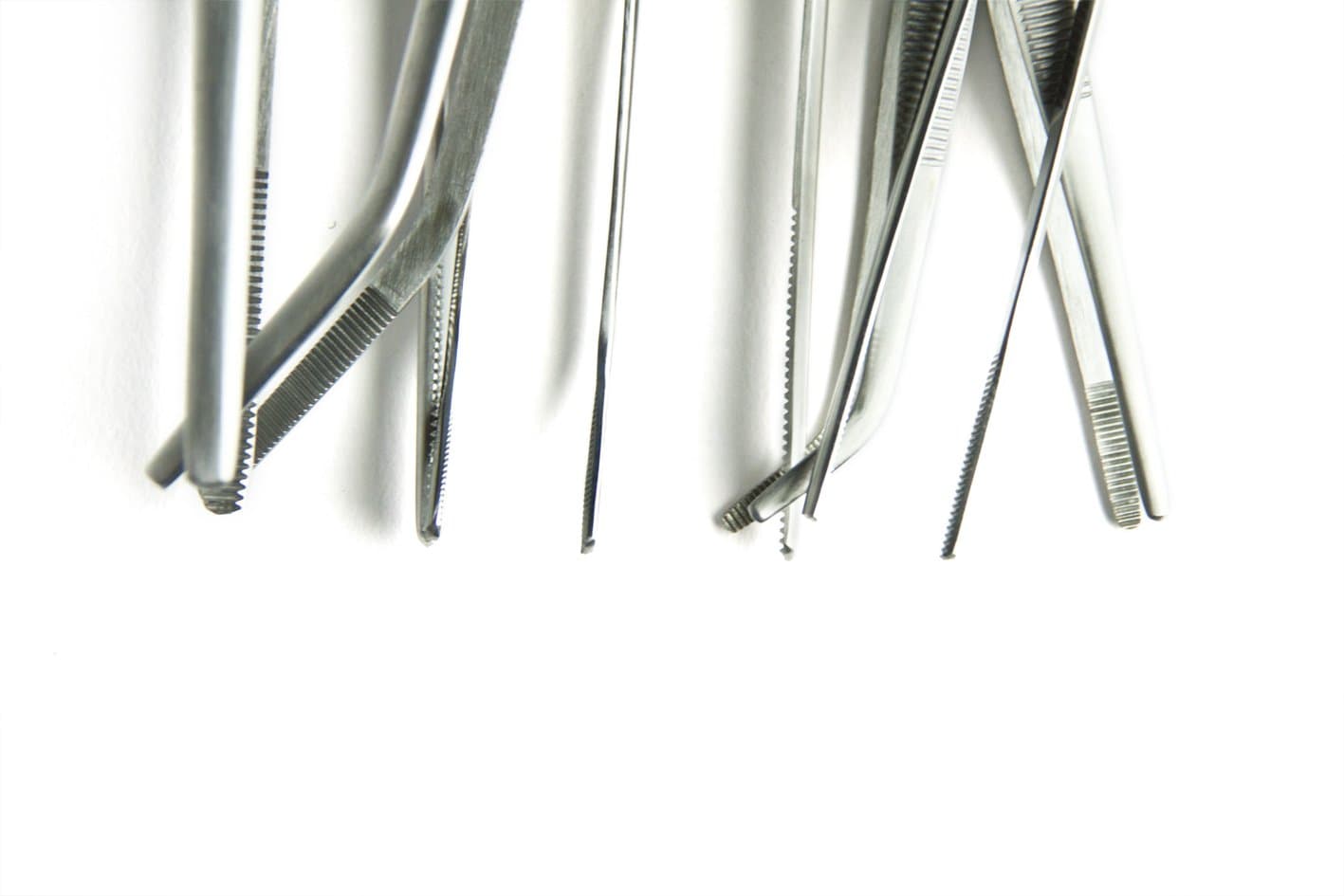 RepTech Low Cost Stainless Steel tweezer, (Angled, 12 cm)