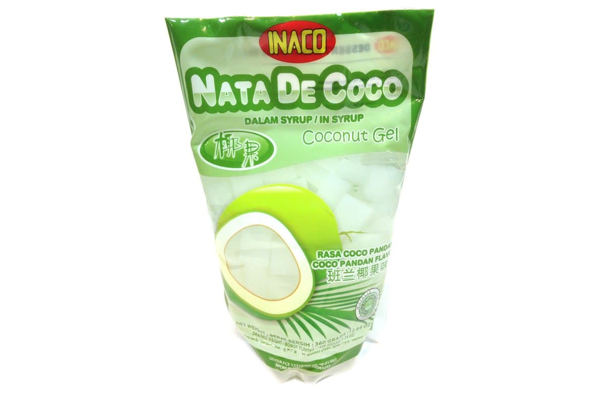 Nata De Coco in Syrup (Coco Pandan Flavor) - 12.69oz (Pack of 6)