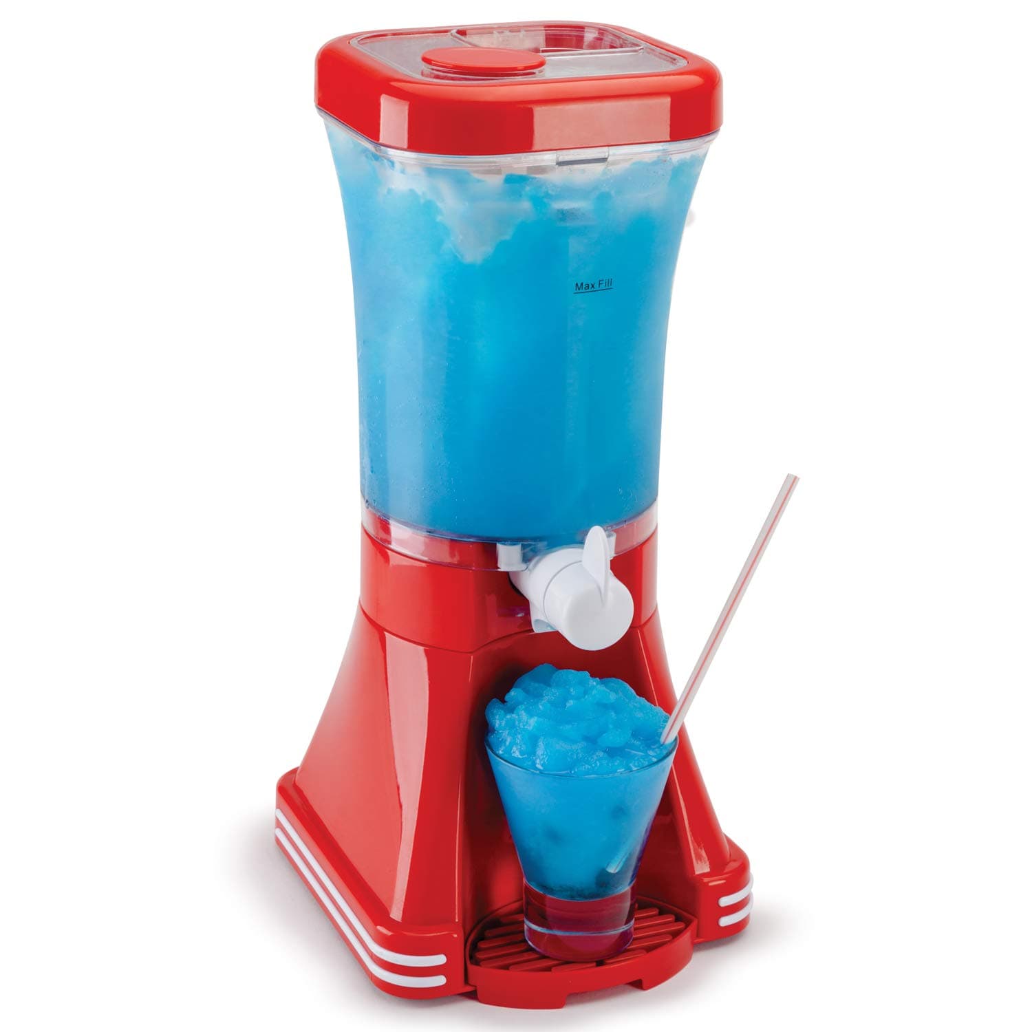 Global Gourmet American Style Slush Puppy Machine Slushie Maker - Improved Recipes Guaranteed to Work - Ideal for Kids or Adults with Slushy Syrups, Fruit Smoothies and Cocktails