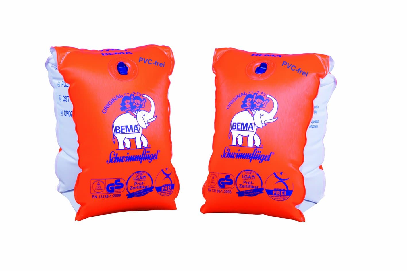 Bema Kids' Arm WFF Floats - Orange/White, 12 Years by BEMA