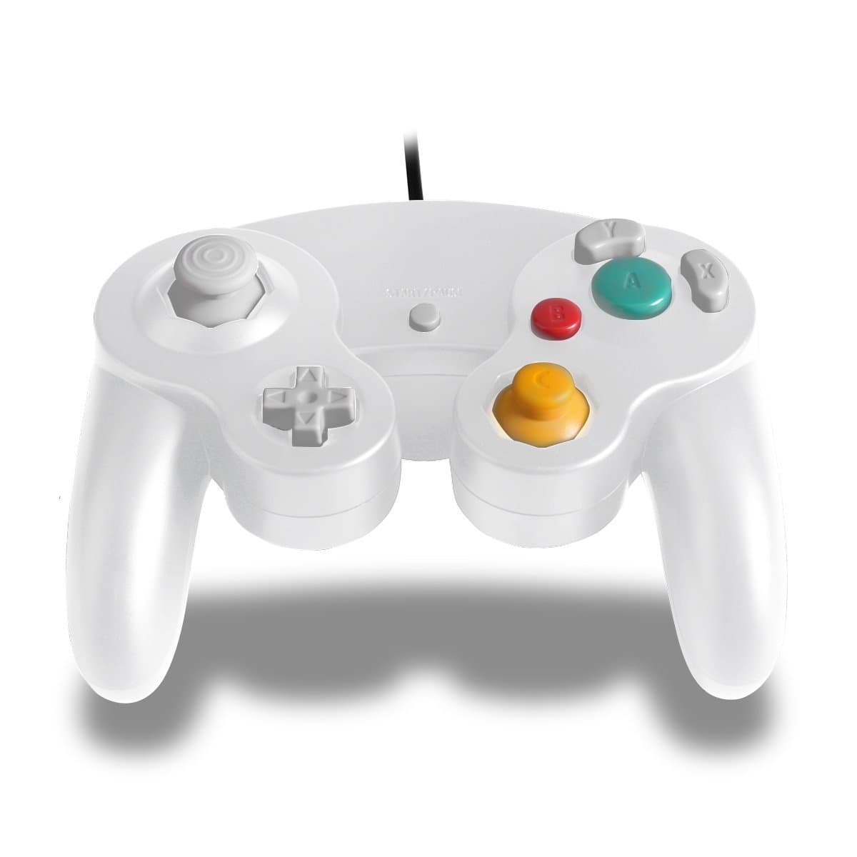 Wii Controller GameCube Wii U Replacement Wired Classic Controller Gamepad for Nintendo GameCube Wii (white)