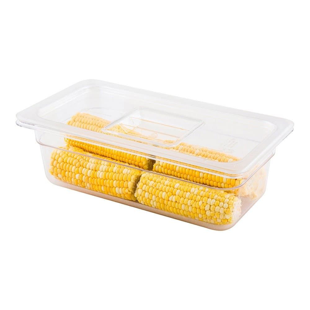 Restaurantware Cold Food Pan Lid - Plastic Storage Container 1/3 Size 1ct Box Met Lux Restaurantware