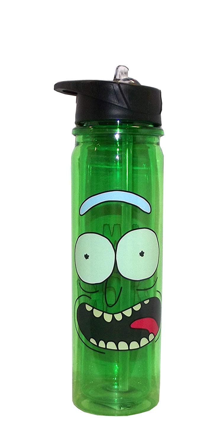 Surreal Entertainment Water Bottle - Rick and Morty - Pickle Rick New h2o-rm-pcklfce