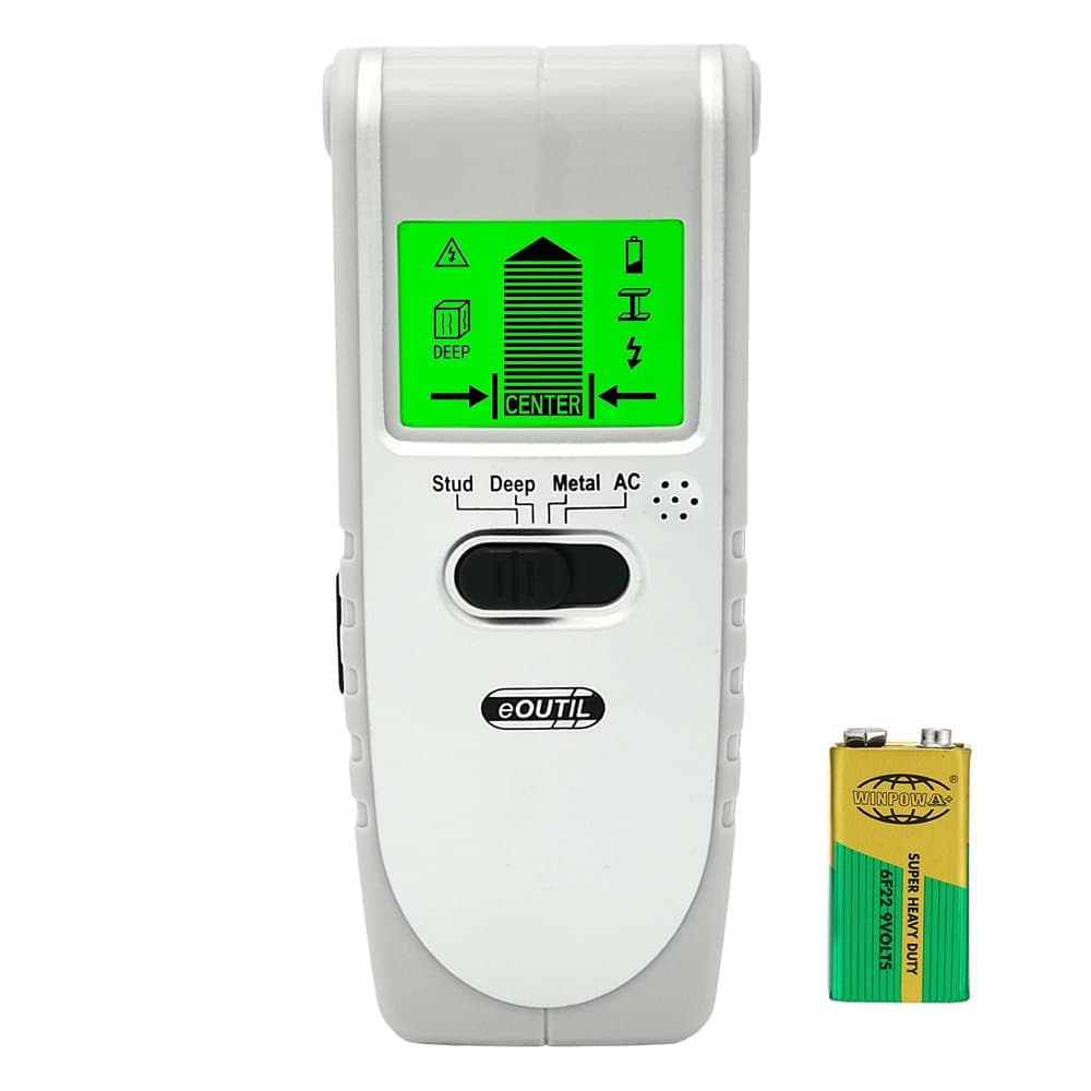 eOUTIL TH240 Multi-Scanner Wall Stud Center Finder with Sound Warning For Wood Stud/AC Wire/Metal Detector, Battery Included