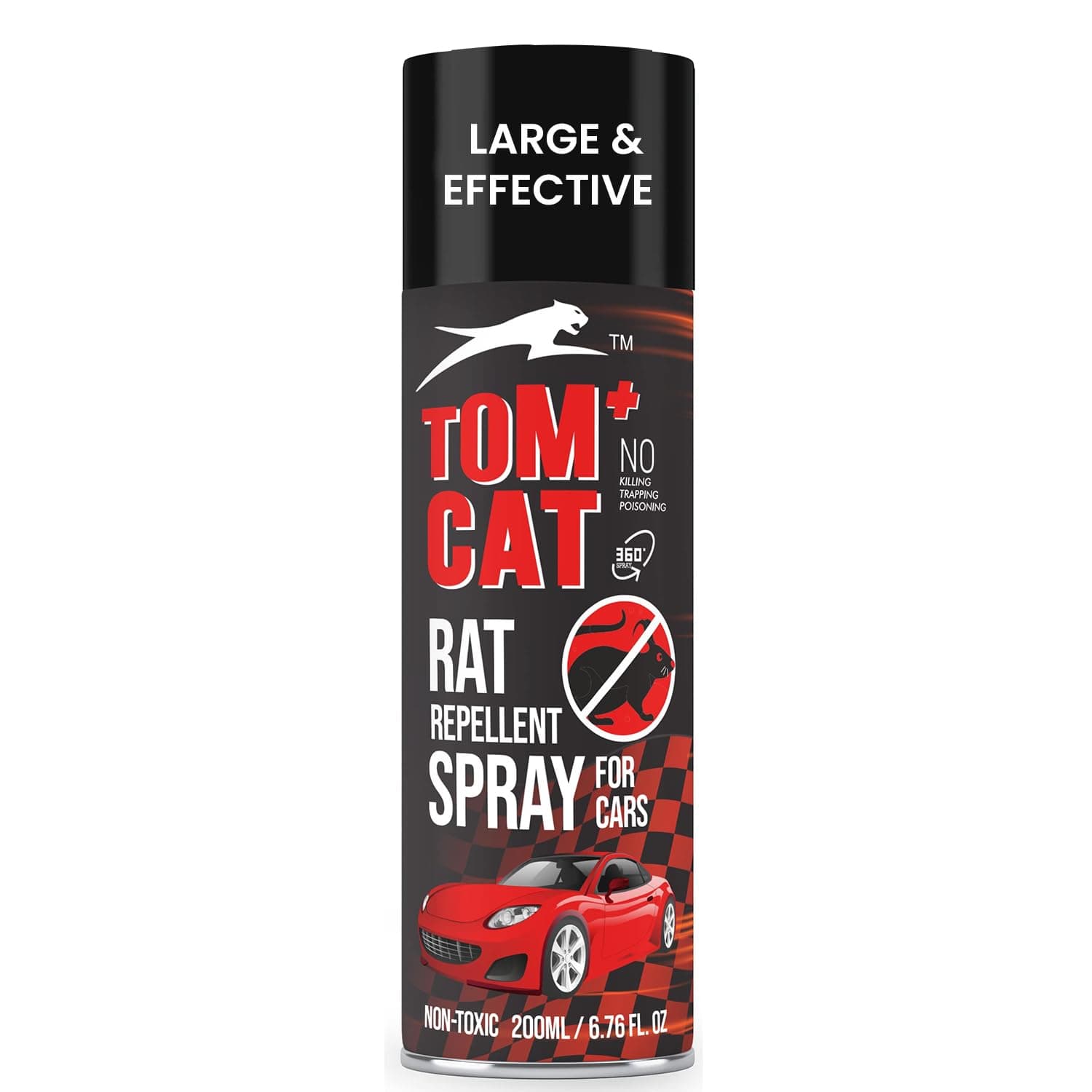 Shadow Securitronics Tom CAT No Entry Rat Repellent for Cars Highly Effective with and Lasts 1 Year Leak Free Easy to Rat Repellent Spray with Nozzle 1st time in India (Pack of 2) - FORMULATION 1 X