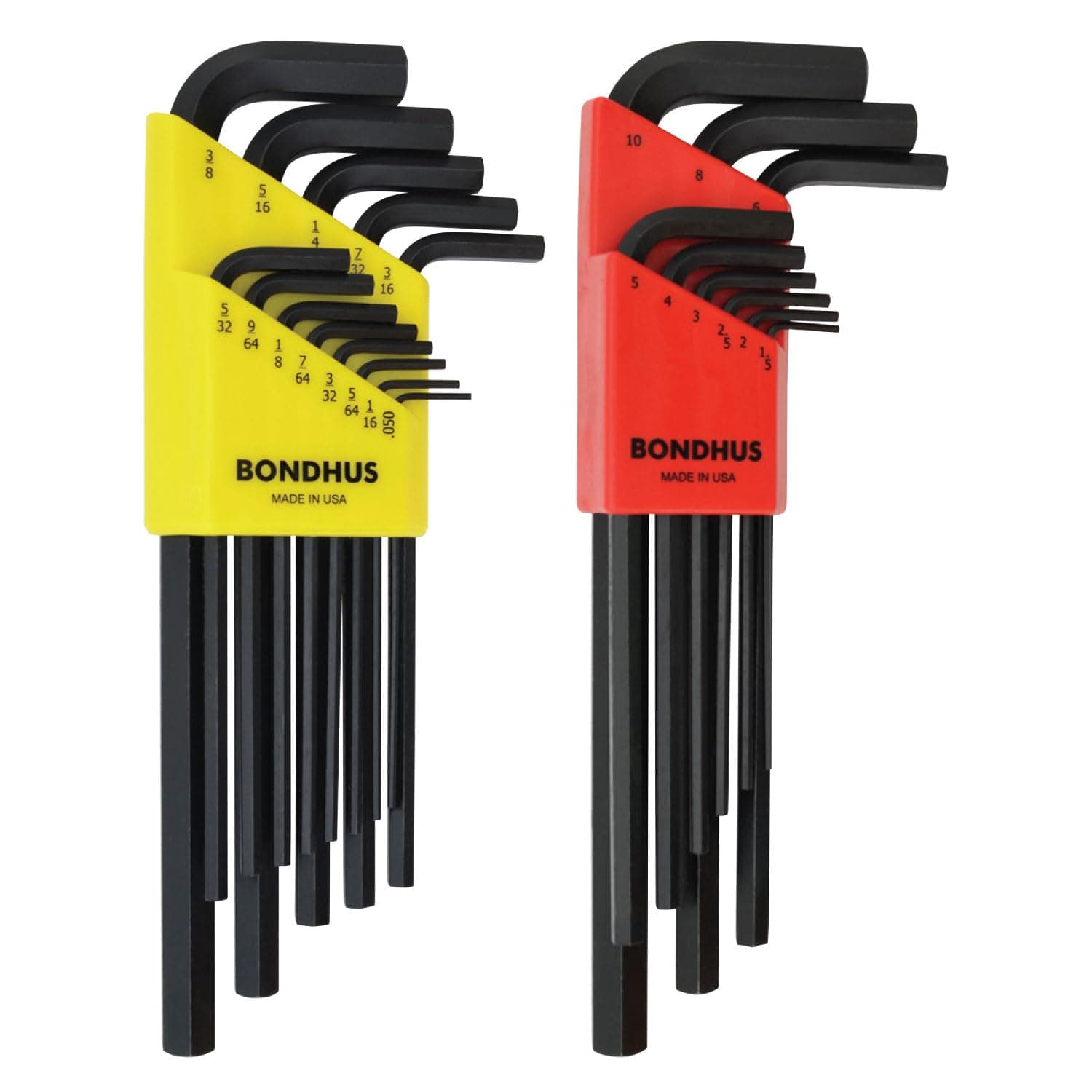 22199 Hex L-wrench DoublePK,Long Length,12137 .050-3/8" & 12199 1.5-10mm