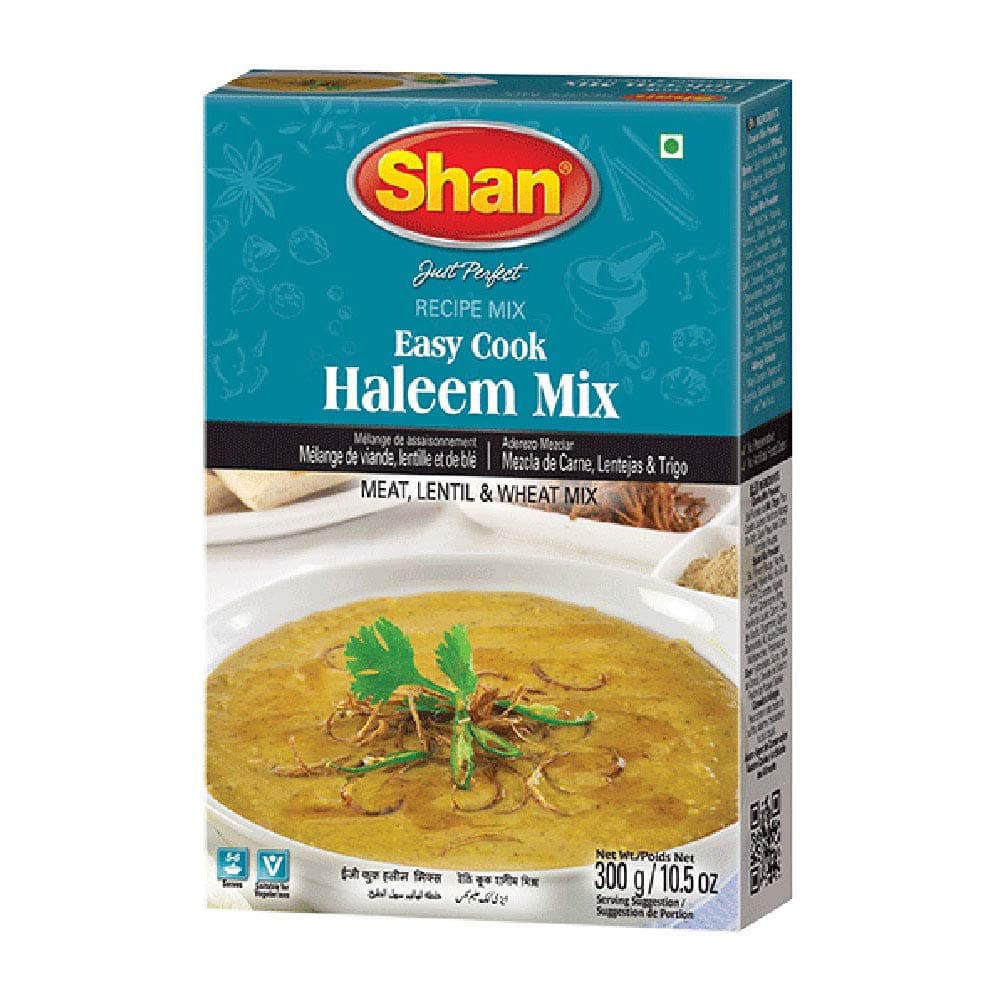Easy Cook Haleem Recipe Mix 10.5 oz (300g) - Spice Powder for Traditional Meat, Lentil and Wheat Curry - Suitable for Vegetarians - Airtight Bag in a Box