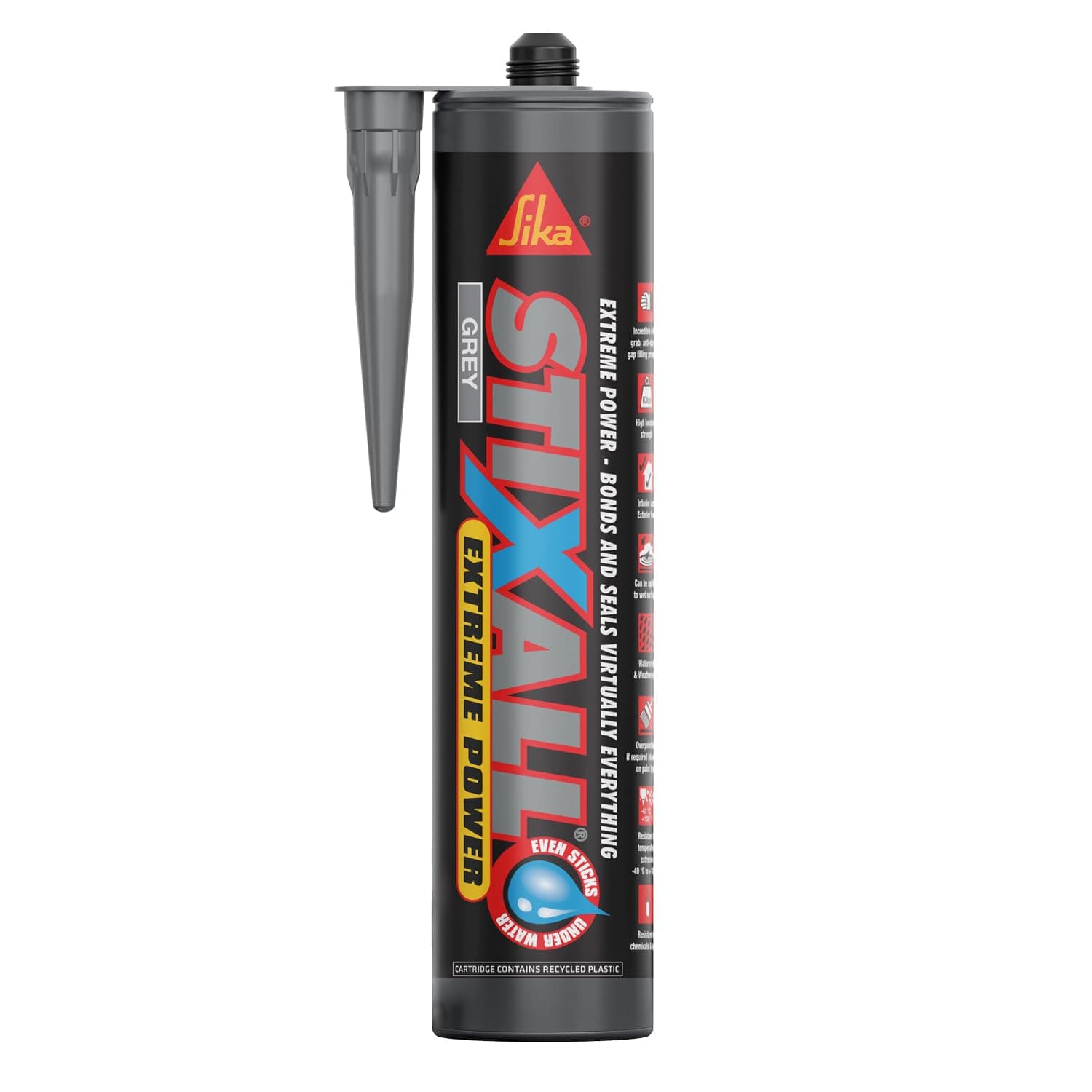Stixall – Extreme Power Sealant and Adhesive – Waterproof – Grey – 290ml