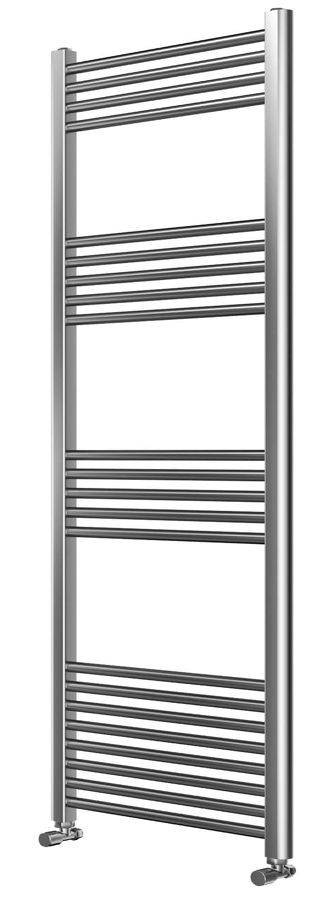 Requena Heated Towel Rail Chrome Bathroom Ladder Radiator - (Straight, 1600 x 500)