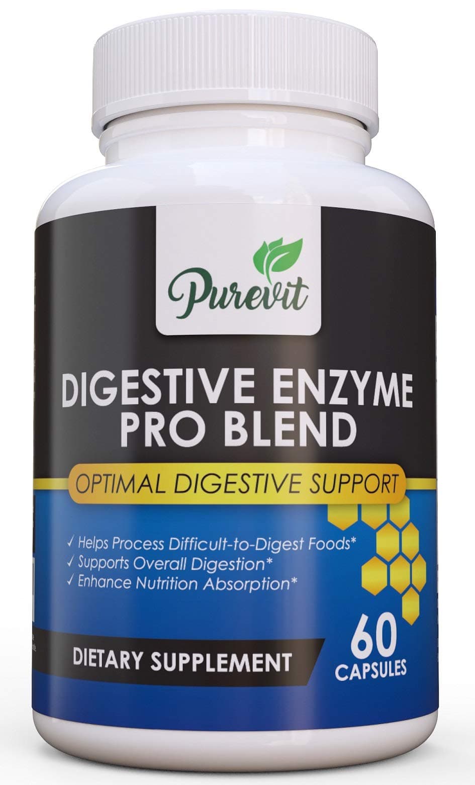 Digestive Enzymes Plus Probiotics for Best Digestion & Lactose Absorption,Digestive Enzyme Supplements w Lactase,Lipase,Bromelain,Non-GMO,Bloating,Constipation + Gas Relief,Vegetarian Capsules