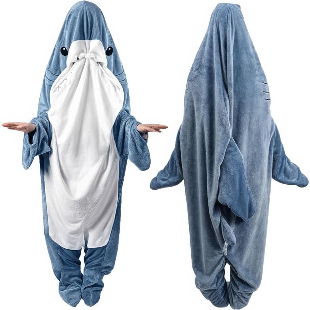 Shark Blanket Adult & Kid, Shark Onesie Kid, Shark Costume Kids, Shark Blanket Hoodie Onesie, Easter Gifts for Kids
