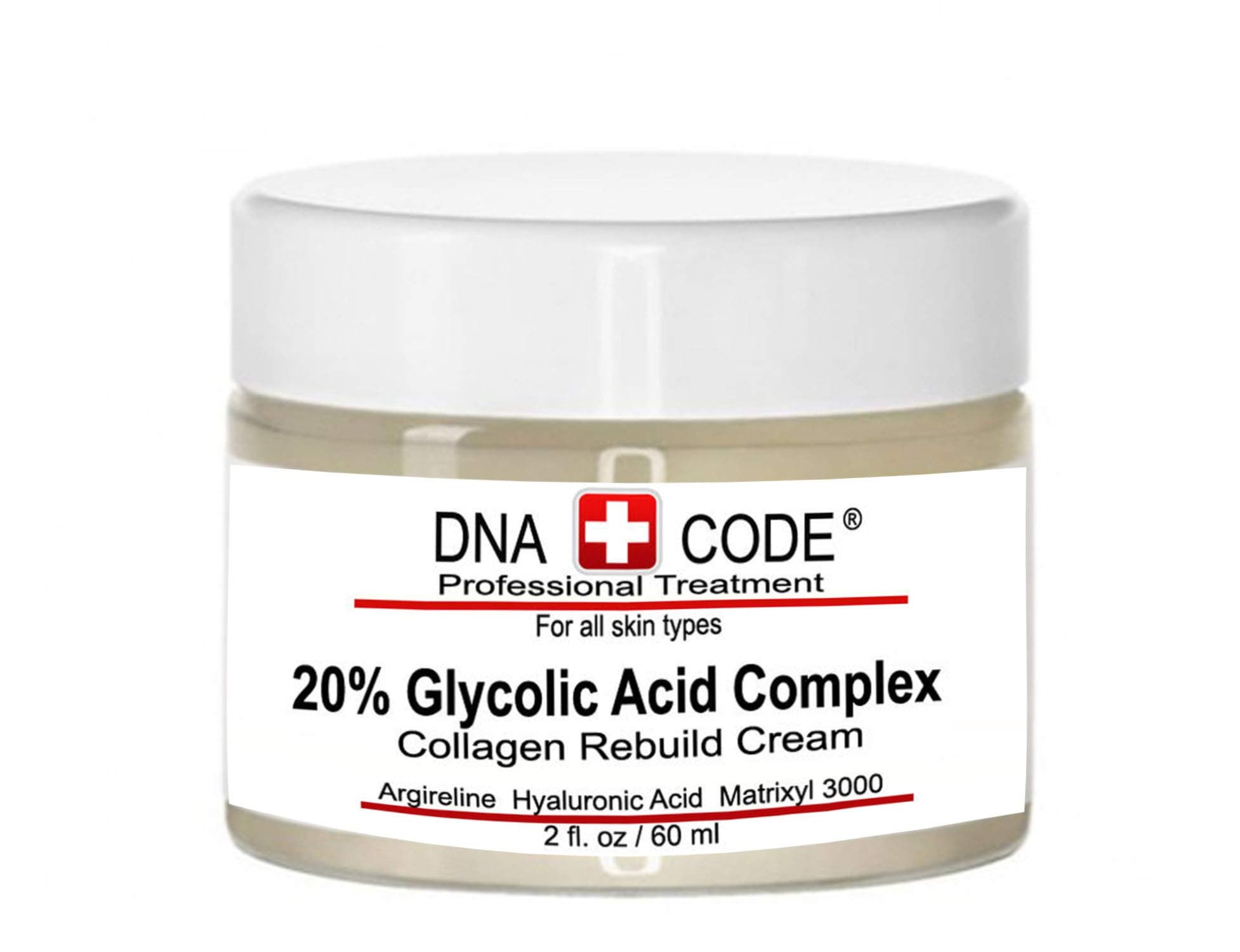 Anti-Ageing 20% Glycolic Acid Complex Collagen Reubild Cream w/Argireline, Matrixyl 3000, CoQ10