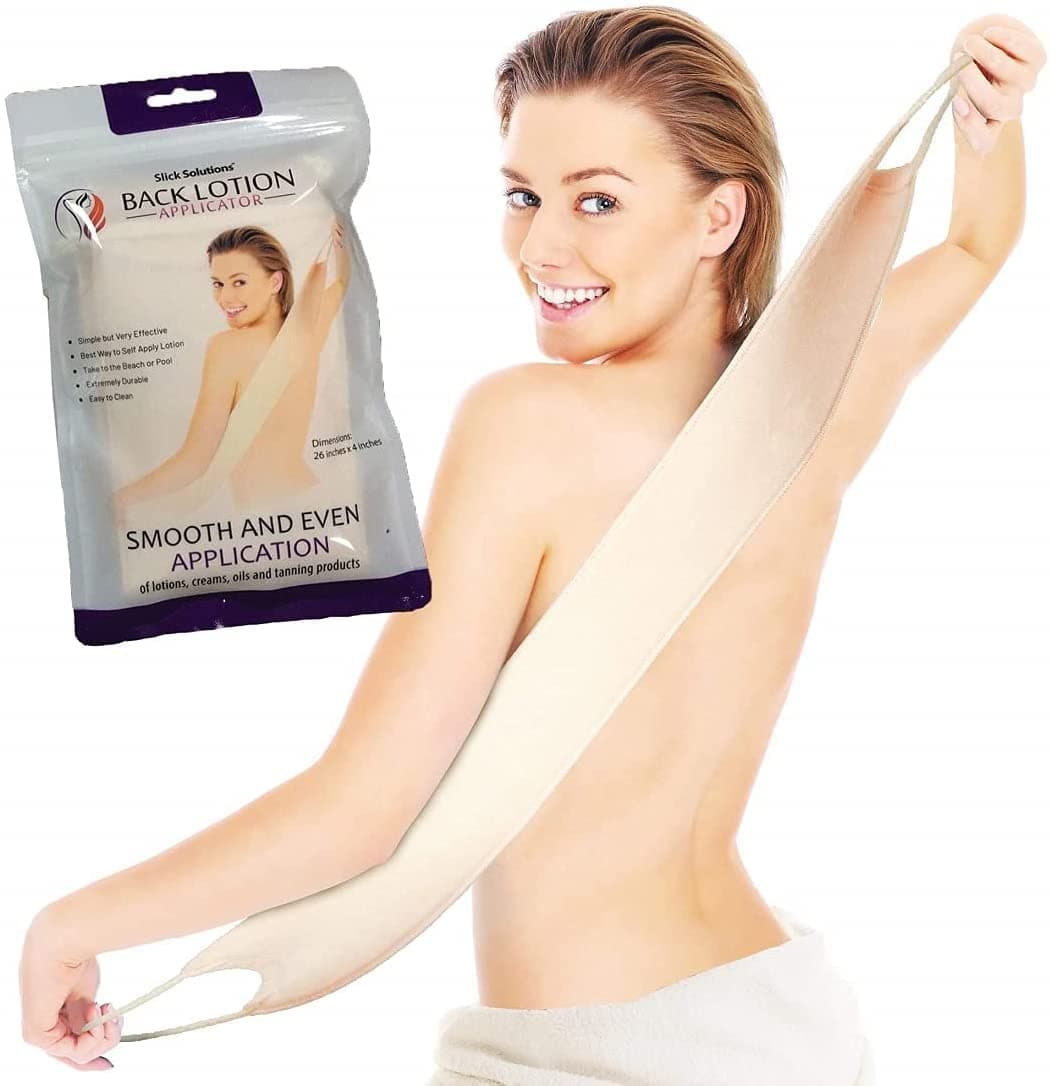 Slick- Lotion Applicator for Your Back - Easy Application of Lotions and Creams - Smooth and Even Application to Entire Back - Sunscreen Applicator for Back