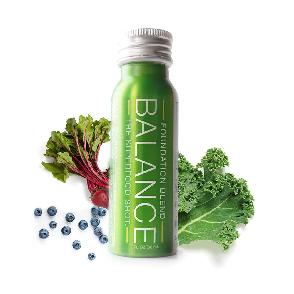 1/2 Day of Fruits & Vegetables Green Superfood Shot, Organic, Fruits, Vegetables, Greens, 2oz Daily Green Drink, Take on The Go, Smoothie Juice Cleanse, Vegan, Gluten-Free (24 Pack)