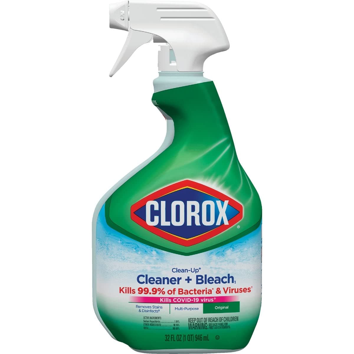 Clorox Clean-Up Cleaner with Bleach Spray, 32 Fluid Ounces