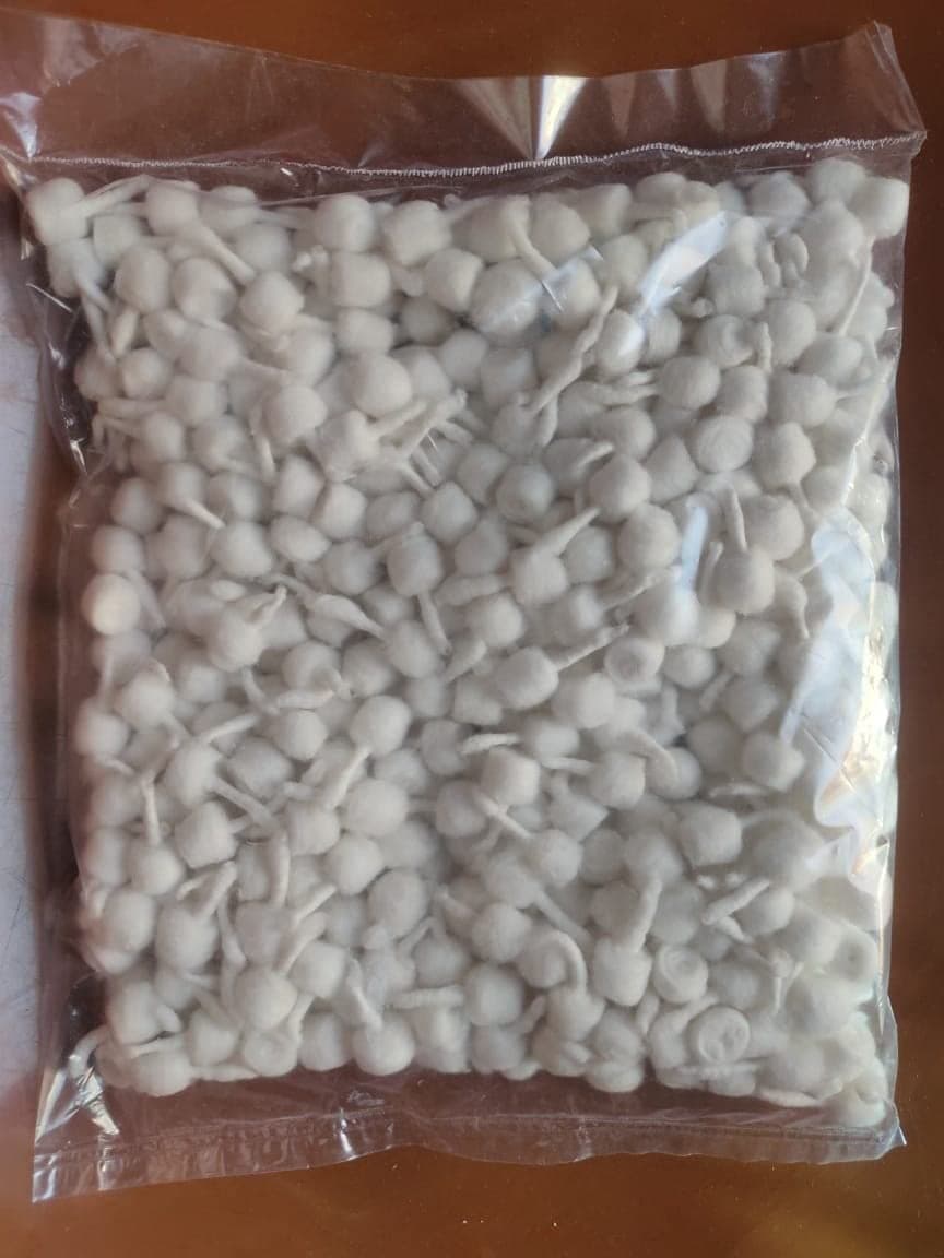 Fabiox Round Cotton Wicks/Rui Batti pack of 1000 pieces
