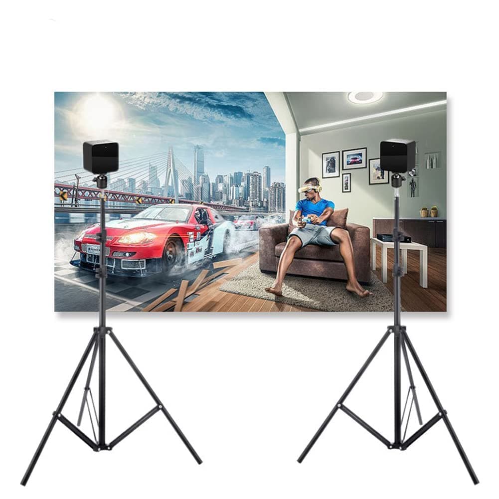 VR Tripod Stand, Compatible with Base Station HTC Vive/Valve Index/Rift Sensor Stand with Two Ball Heads (2 Pack)