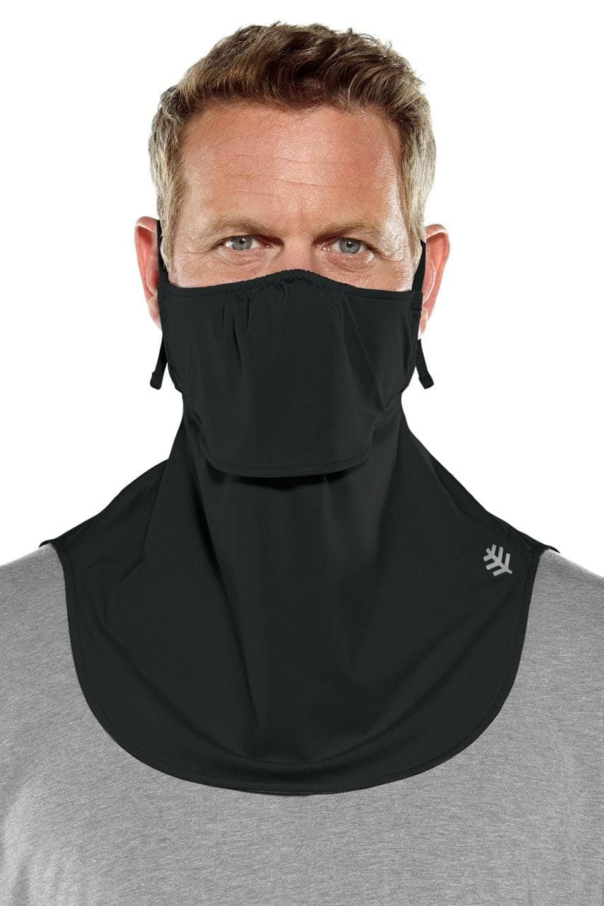 UPF 50+ Men's Women's Vermilion UV Layered Mask - Sun Protective