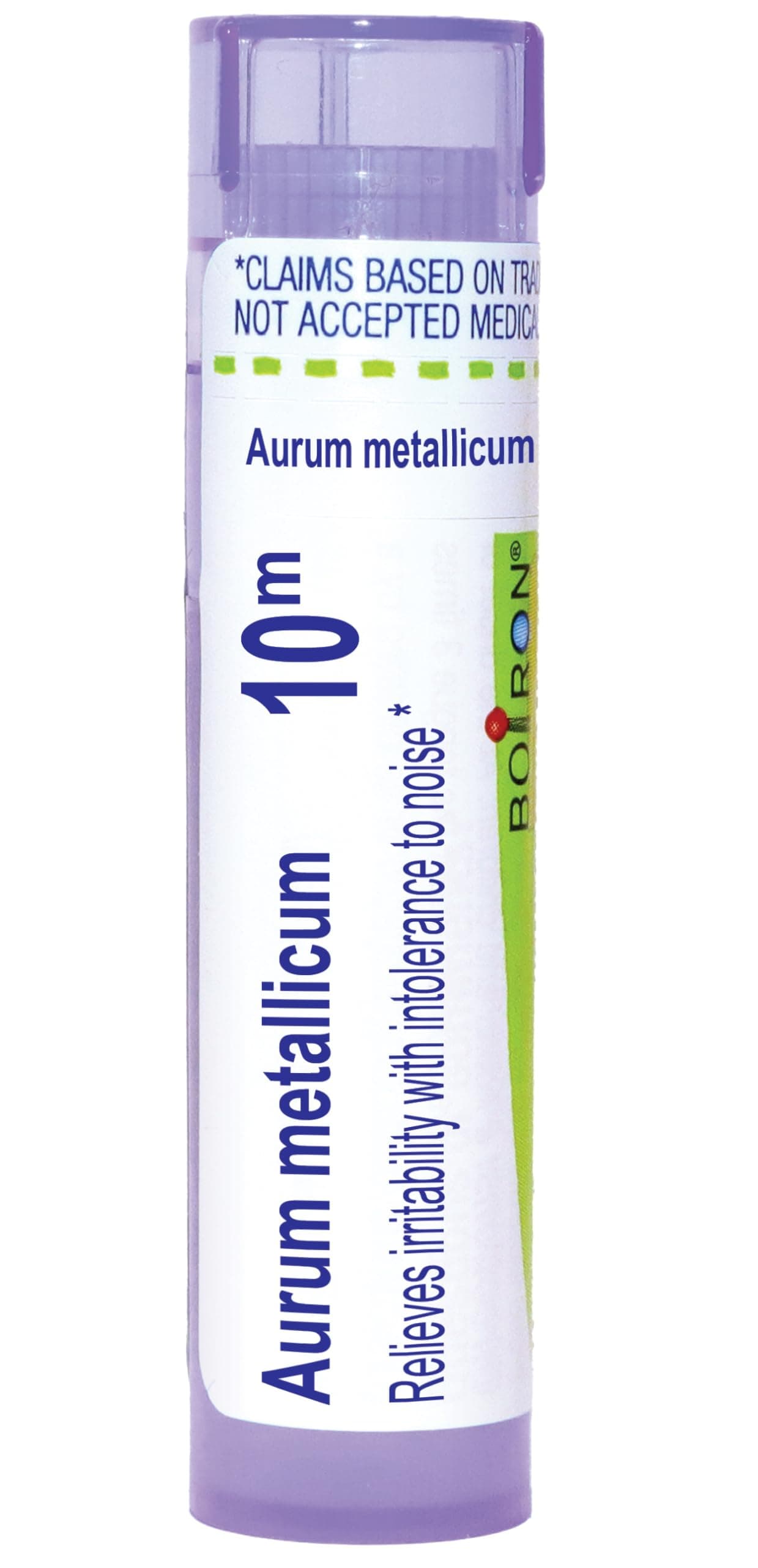 Boiron Aurum Metallicum 10M for Irritability with Intolerance to Noise - 80 Pellets
