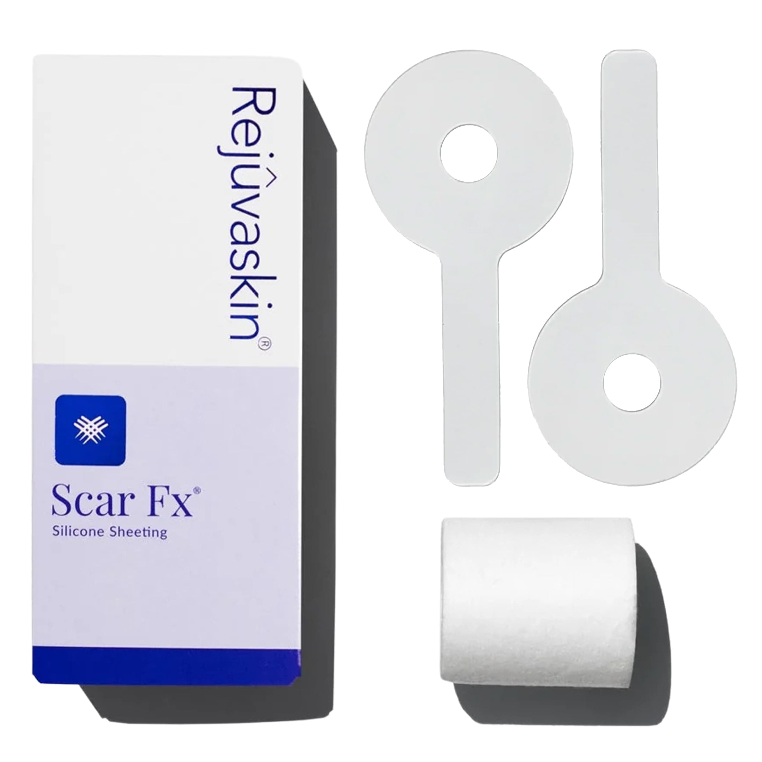 Rejuvaskin Scar Fx Silicone Sheeting, Silicone Tape for Breast Surgical Scars, Lollipop Style, 1 Sheet, Soften, Flatten & Reduce the Appearance of Scars