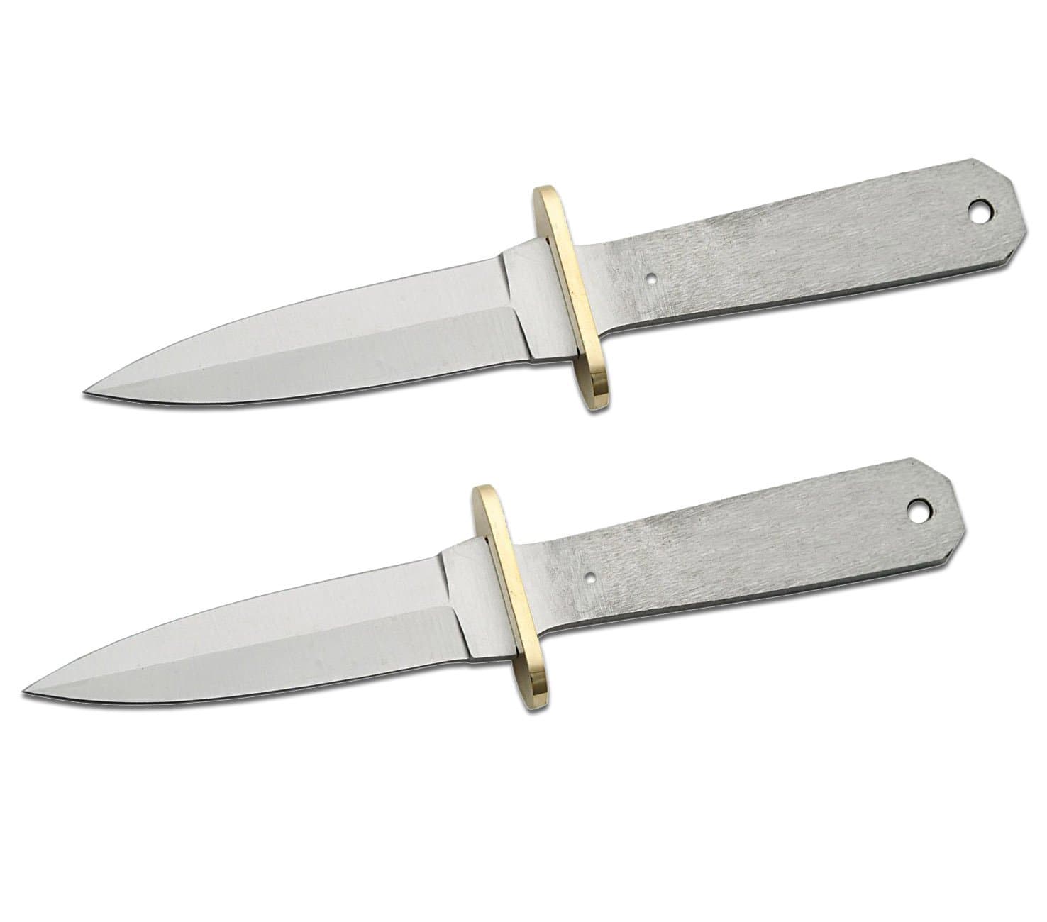 Whole Earth Supply 420 Stainless Steel Knife (420 Stainless Steel, Pair of 4.25 inch Boot Knife Blades)