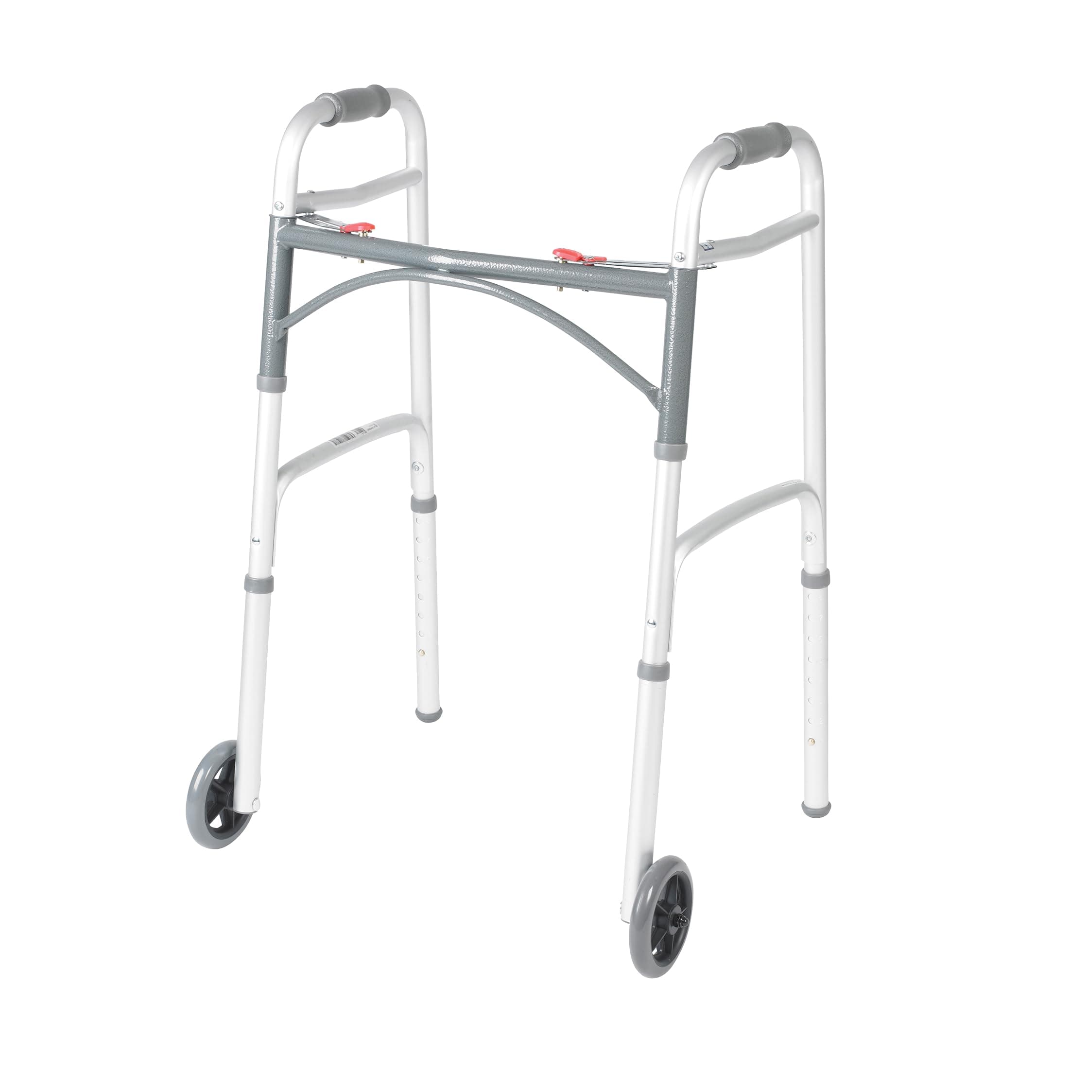 Drive Medical Deluxe Two Button Folding Walker With Wheels
