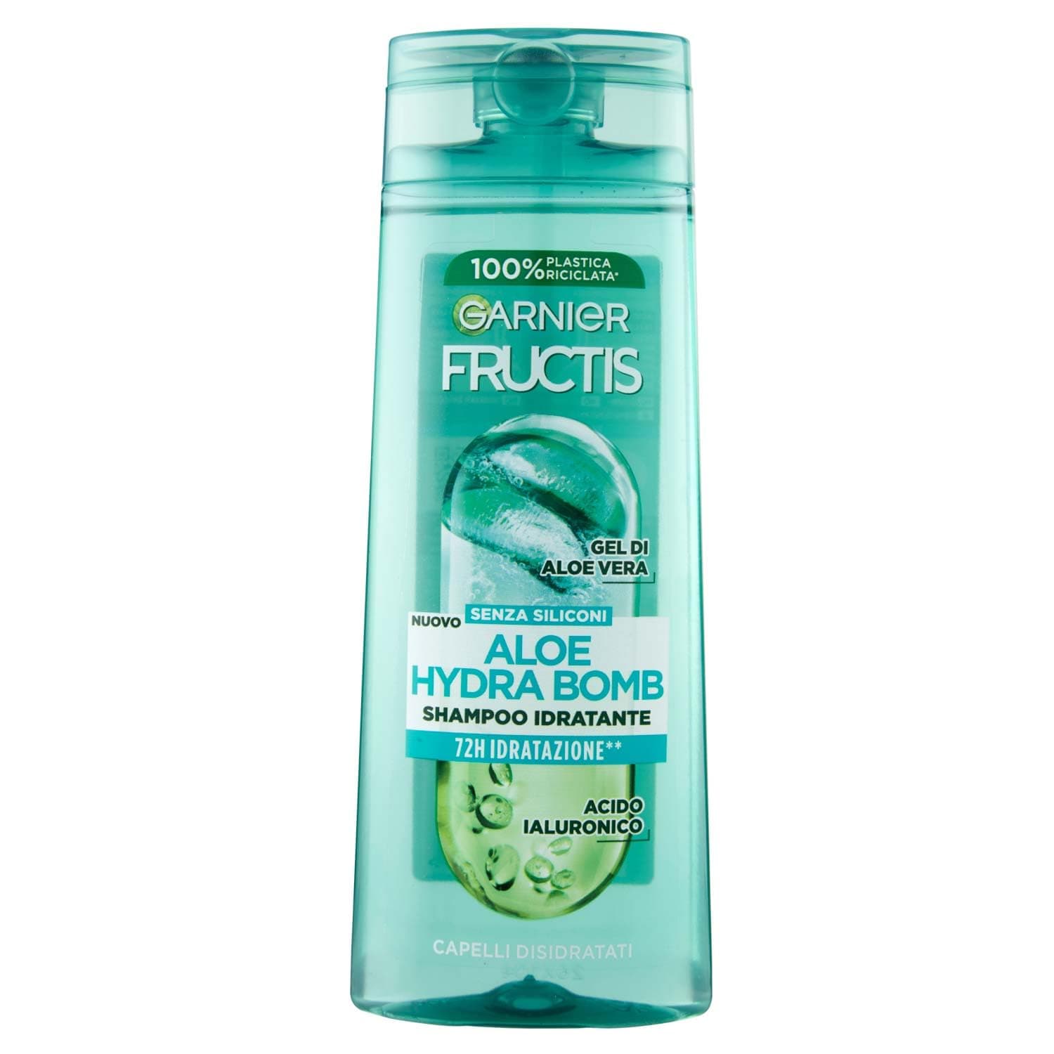 Fructis Moisturising Shampoo for Dry Hair with Aloe Vera for Healthy and Detangled Hair Aloe Hydra Bomb 250ml