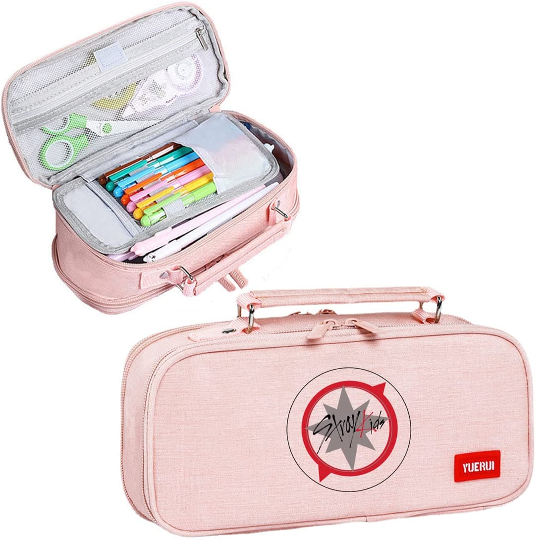 Stray Kids Merch large Pencil Case Capacity Stationery Bag Storage Pouch