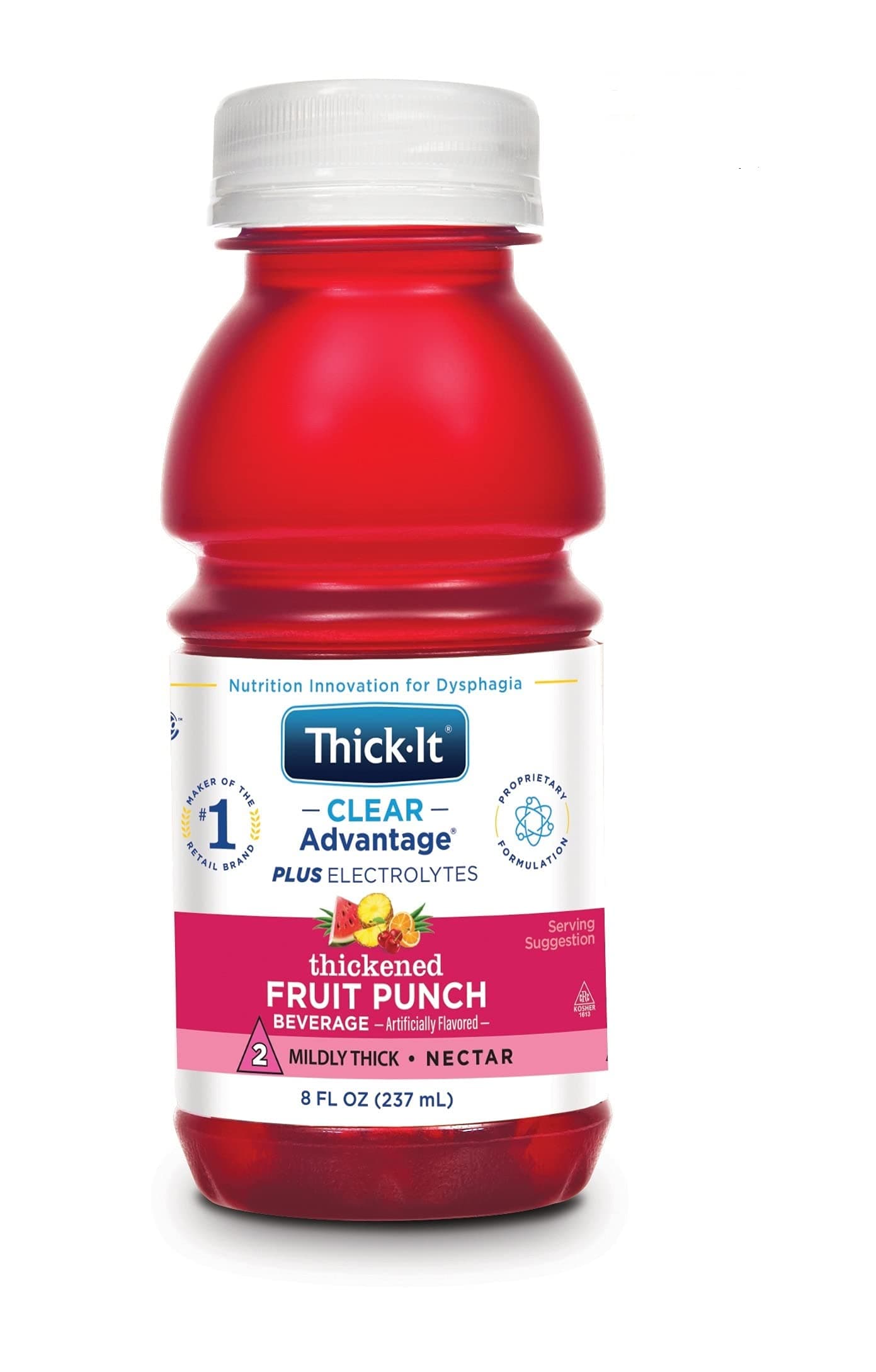 Clear Advantage Plus Electrolytes, Nectar Thick Fruit Punch, 8 Oz, Pack of 24