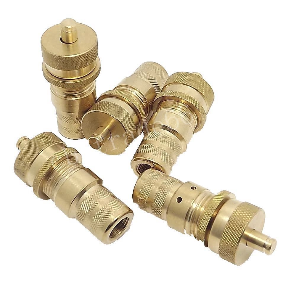 Easybuyus 54WD Brass Universal Off-Road Automatic Tyre Tire Deflators Kit Set 6-30 PSI