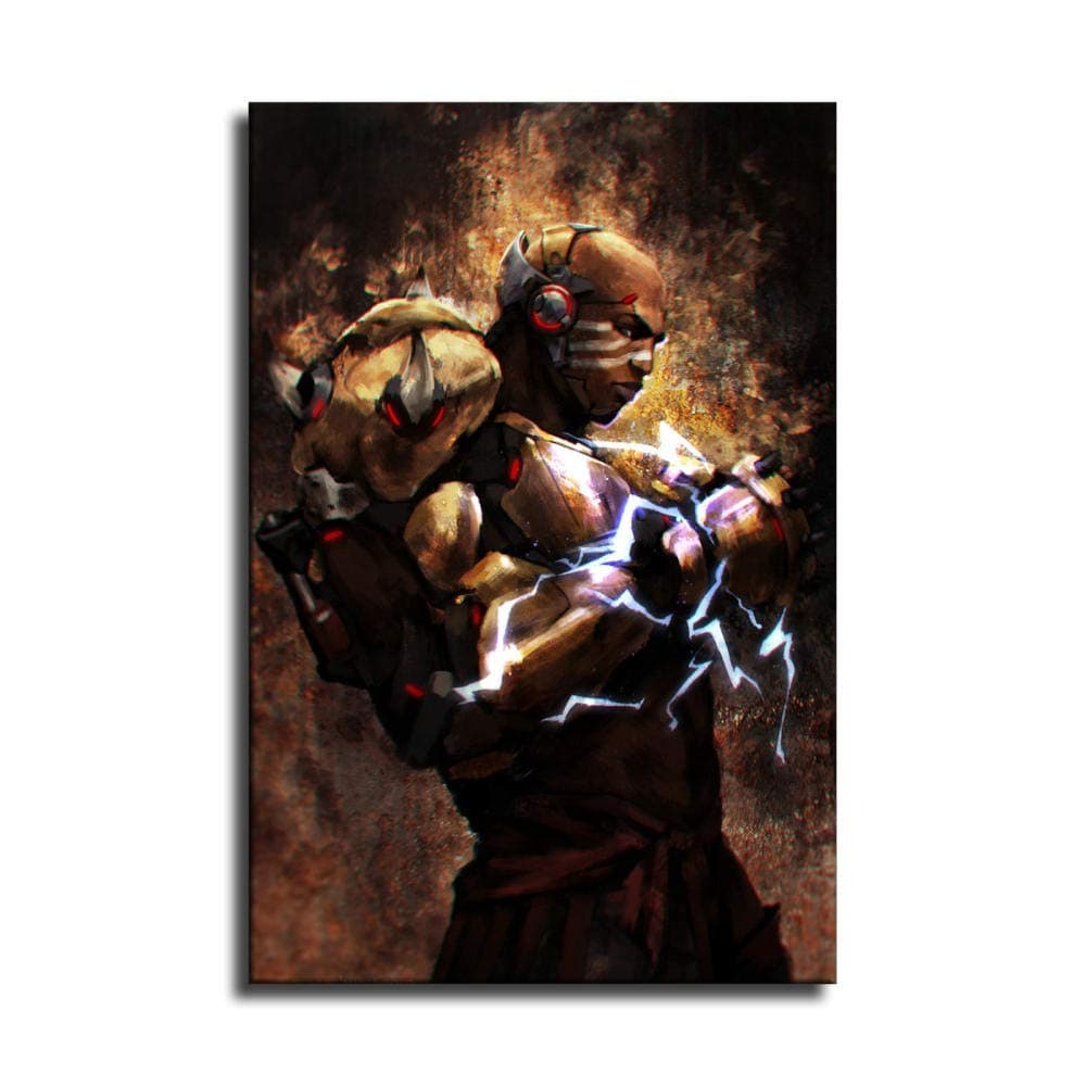 WENIN Overwatch doomfist Fanart Canvas Art Poster and Wall Art Picture Print Modern Family Bedroom Decor Posters