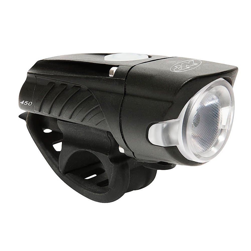 NiteRider Swift 450 Lumens USB Rechargeable Road Commuter LED Bike Light Water Resistant Compact Lightweight Bicycle Headlight, LED Front Light Easy to Install Men Women Kids Cycling Safety