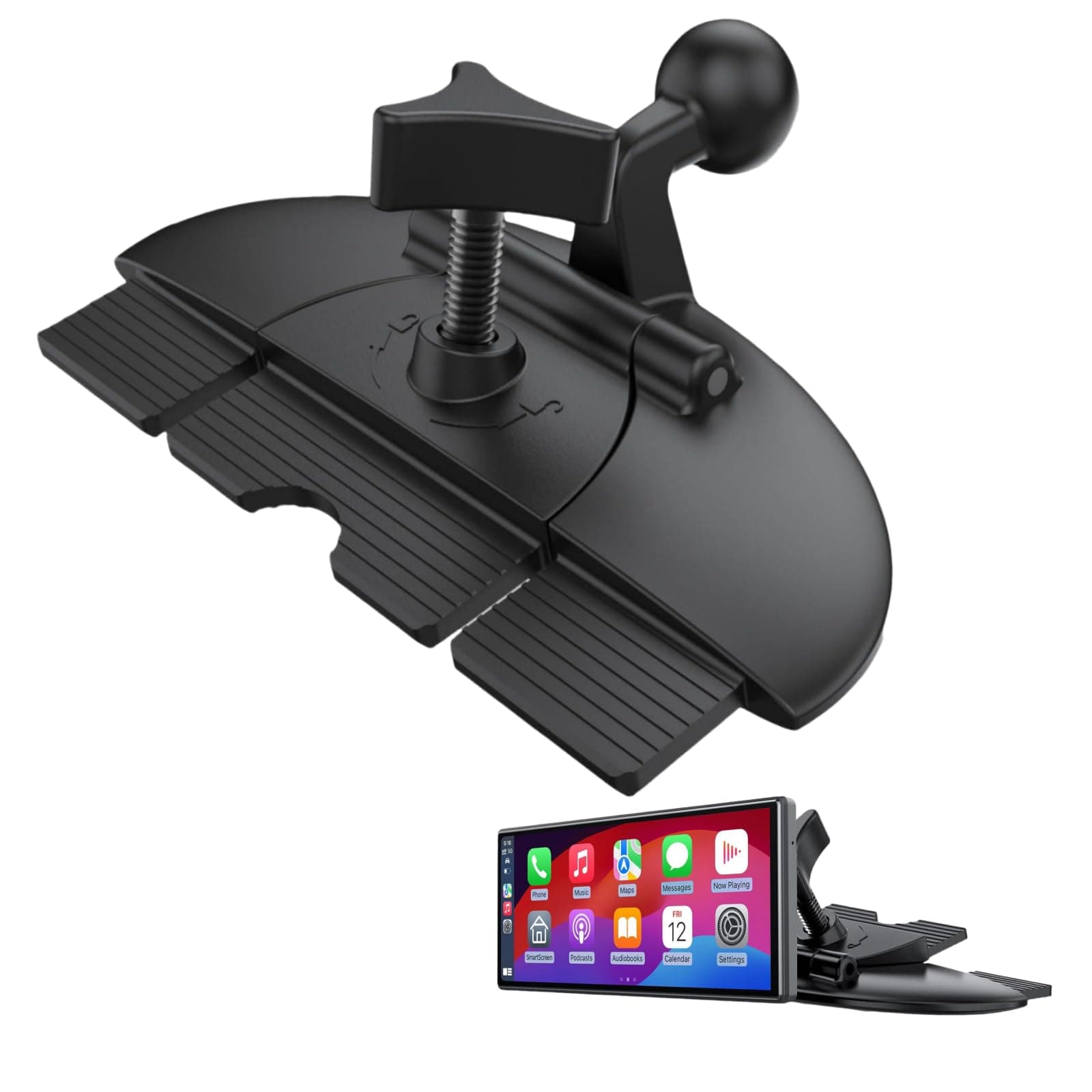 Replacement Cd Slot Mount for Garmin GPS Navi, Carplay Screen, Phone Holder Standard 17mm Ball Adapter CD Mount for 4"-11 inch Car GPS Holder