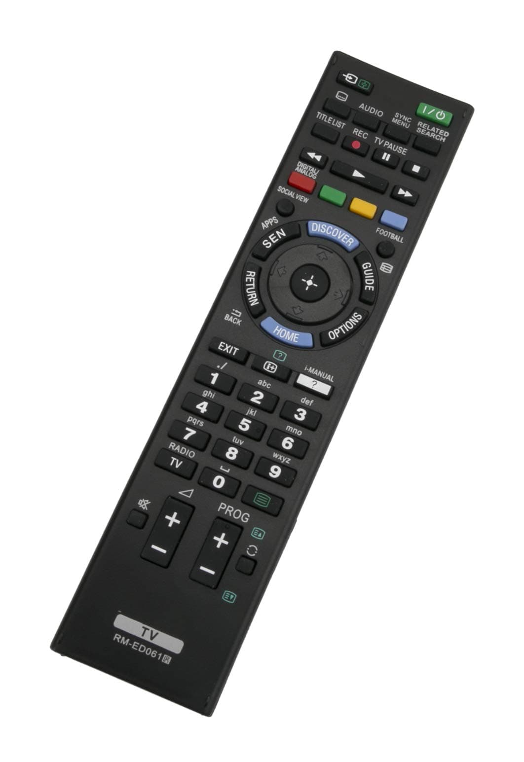 VINABTYRM-ED061 Remote Control for Sony Bravia KDL-42W706B, Kdl-32w706b, Kdl-42w705b, 32w705b, Kdl-55w815b, Kdl-50w815b, Kdl-55w805b, Kdl-50w805b, more