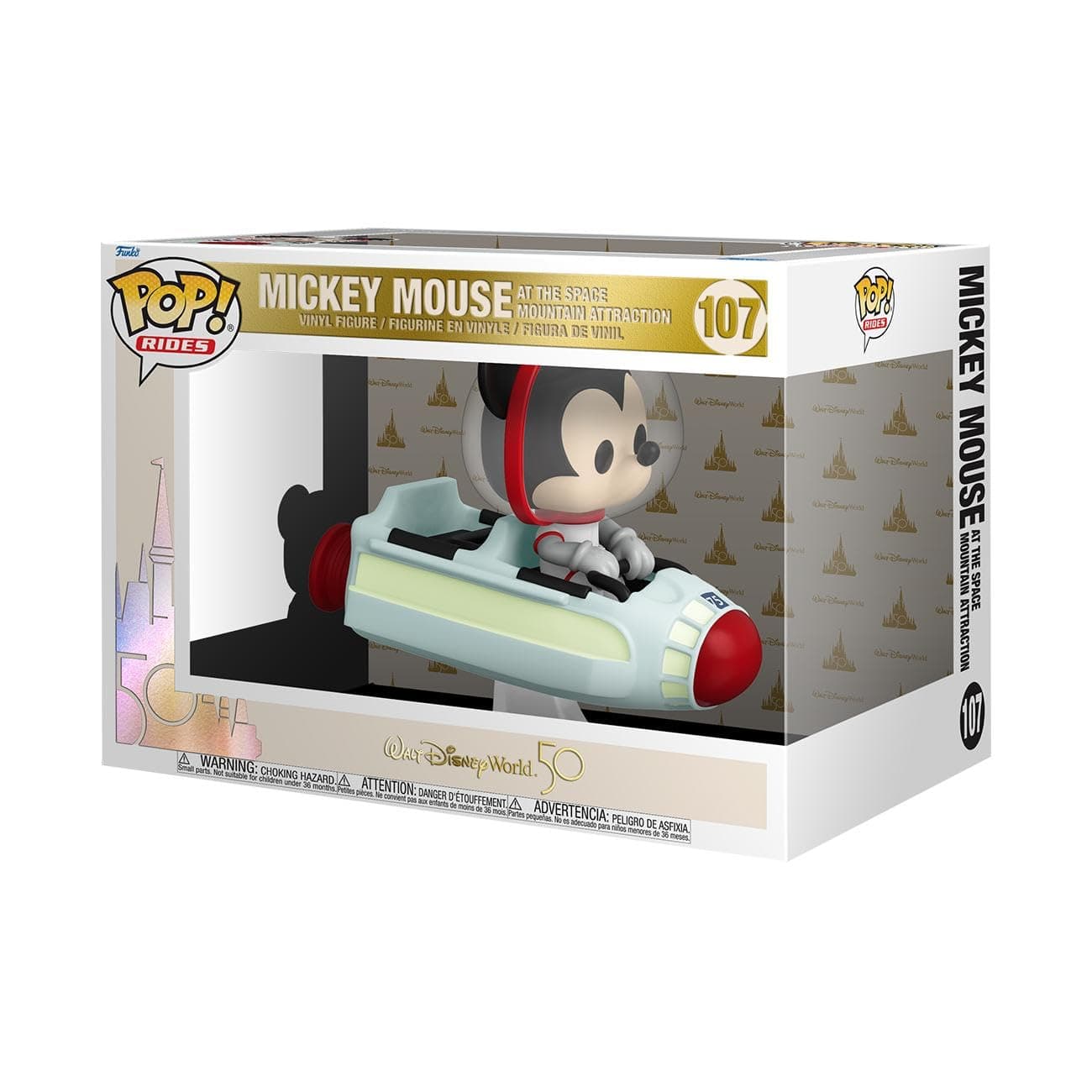 Pop! Ride Super Deluxe: Walt Disney World 50th - Space Mountain With Mystery Mini - Disney World 50th Anniversary - Collectable Vinyl Figure - Gift Idea - Official Merchandise - Movies Fans