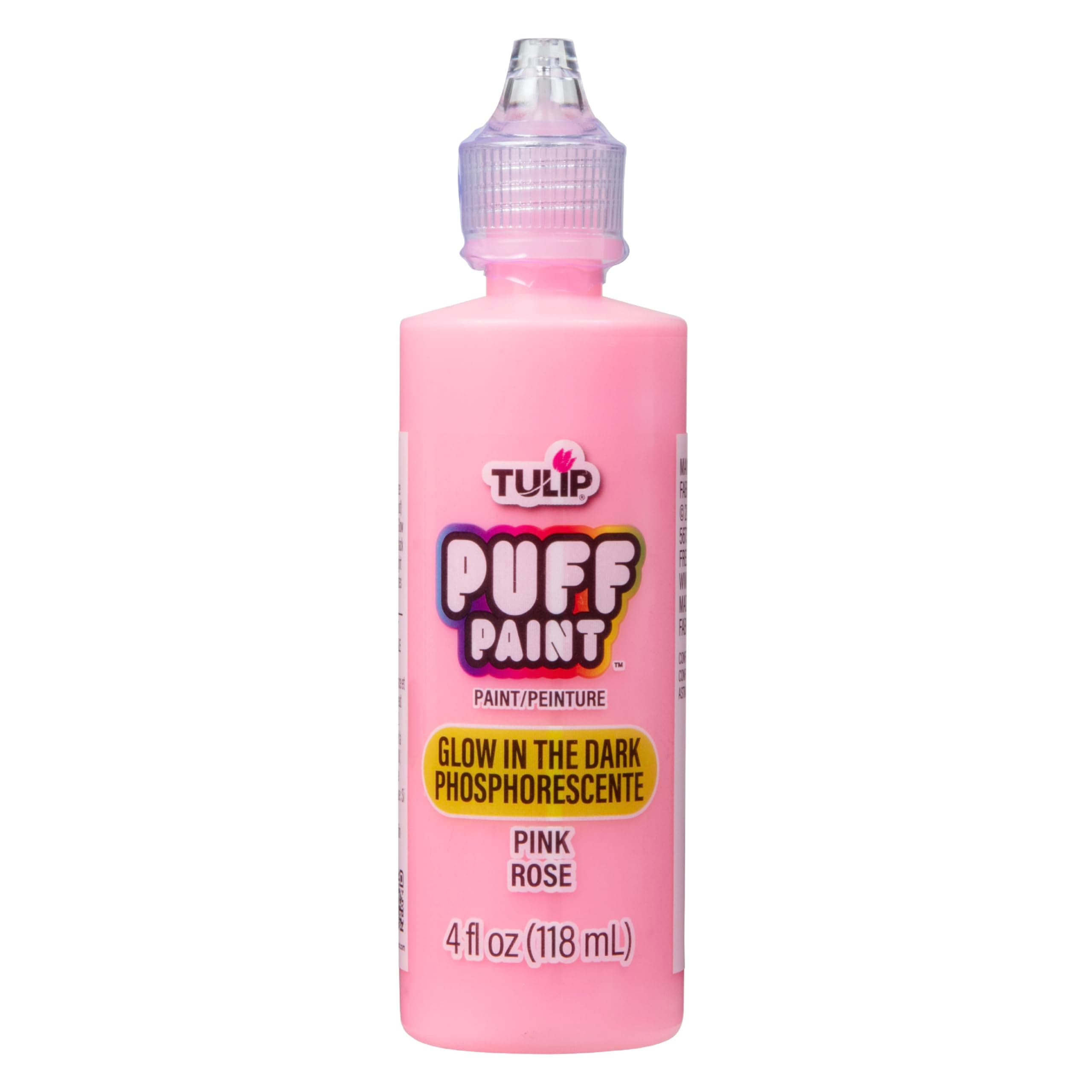 TULIP Dimensional Fabric Paint 29019 Dfpt 4Oz Glow Pink, 4 Fl Oz (Pack of 1)
